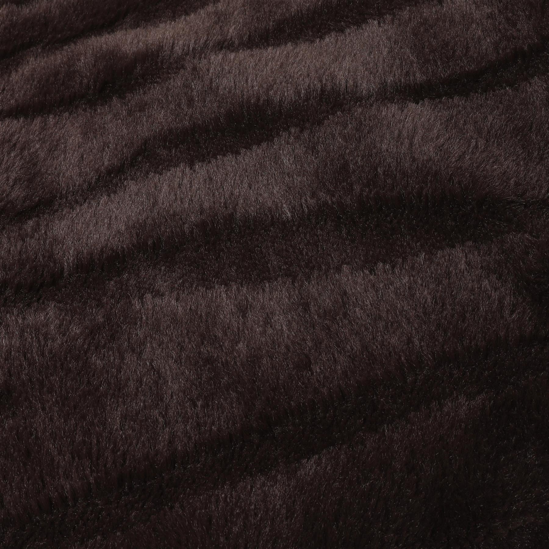 OHS Faux Fur Ribbed Fleece Throw Over Bed Blanket Supersoft, Green - 150 x 200cm