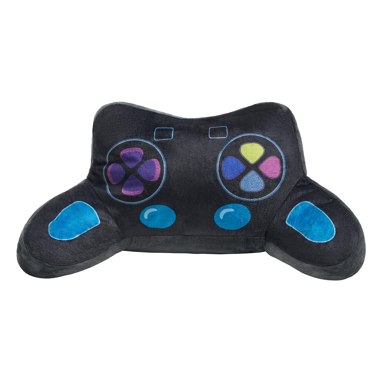 OHS Gaming Controller Cuddle Cushion Kids Flannel Reading Pillow with Arms