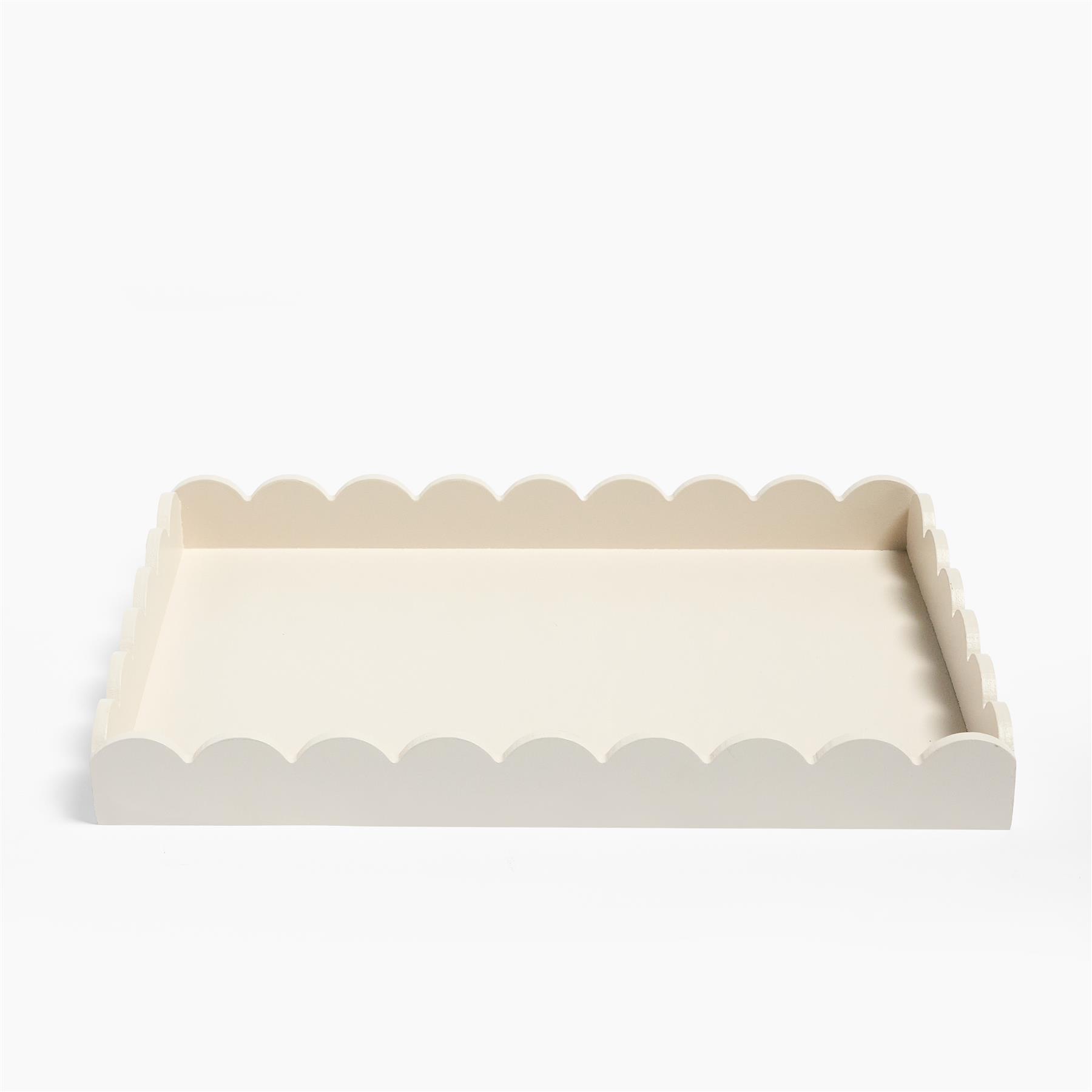 OHS Scallop Edge Tray Serving Plate Decorative Organiser Storage Home Decor