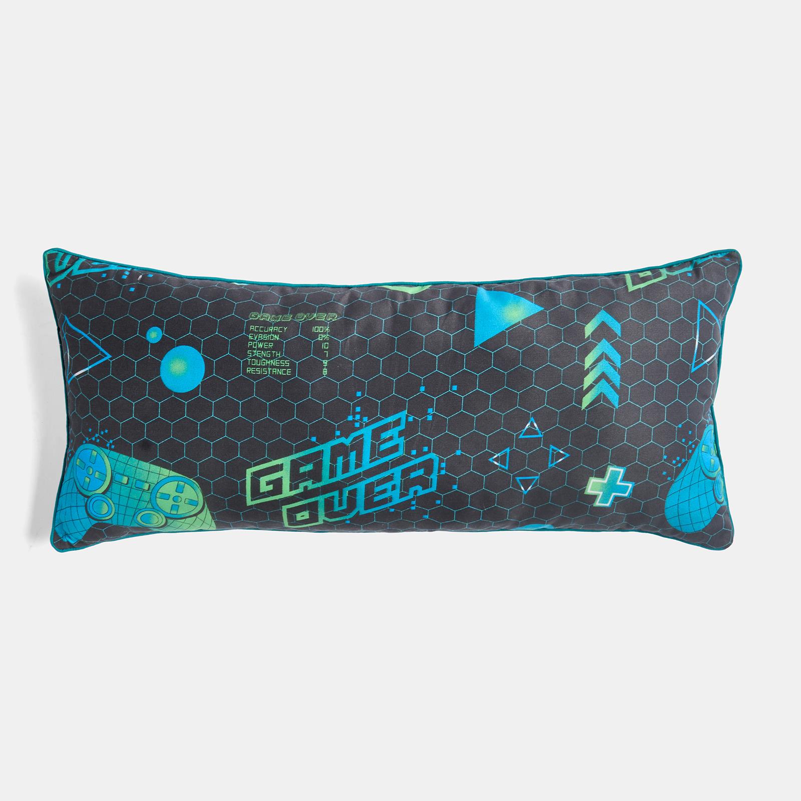 OHS Kids Print Bolster Pillow Soft Neck Back Support Filled Cushion
