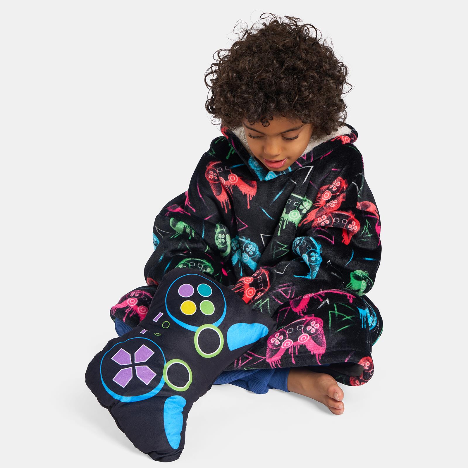 OHS Hot Water Bottle Gaming Controller Shaped Novelty Hand Warmer Cushion