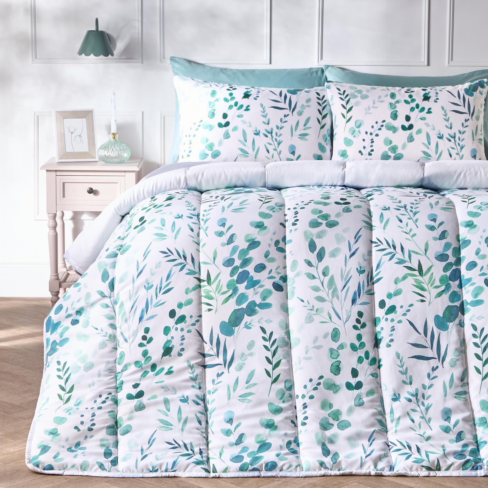 OHS Floral Coverless Duvet & Pillowcase 10.5 Tog Bedding Set