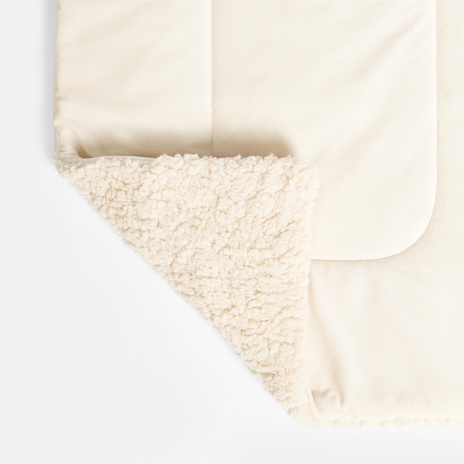 OHS Quilted Pet Blanket Soft Sherpa Fleece Animal Dog Cat Throw