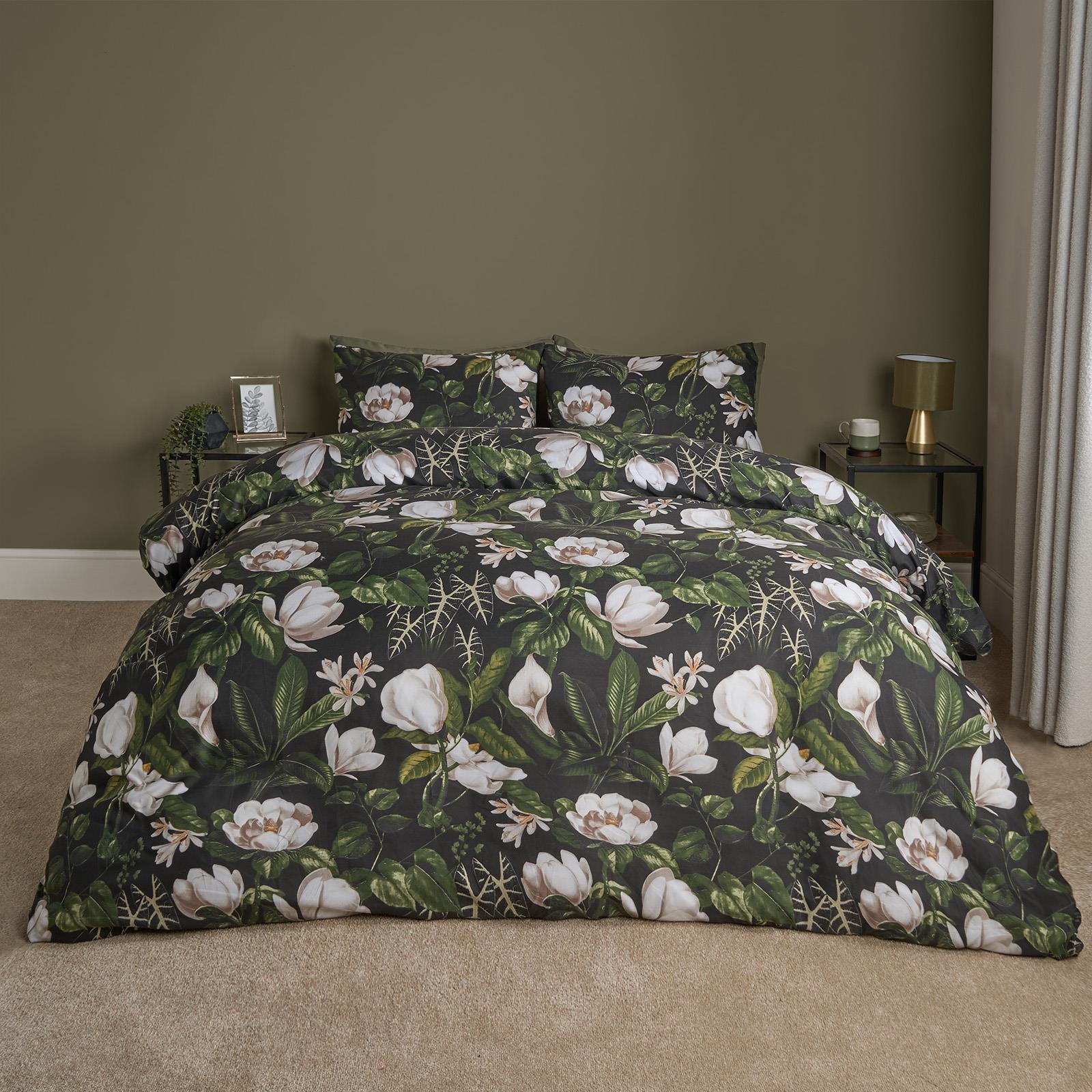 Floral Duvet Cover Quilt Bedding Set Reversible with Pillowcase Double King Size