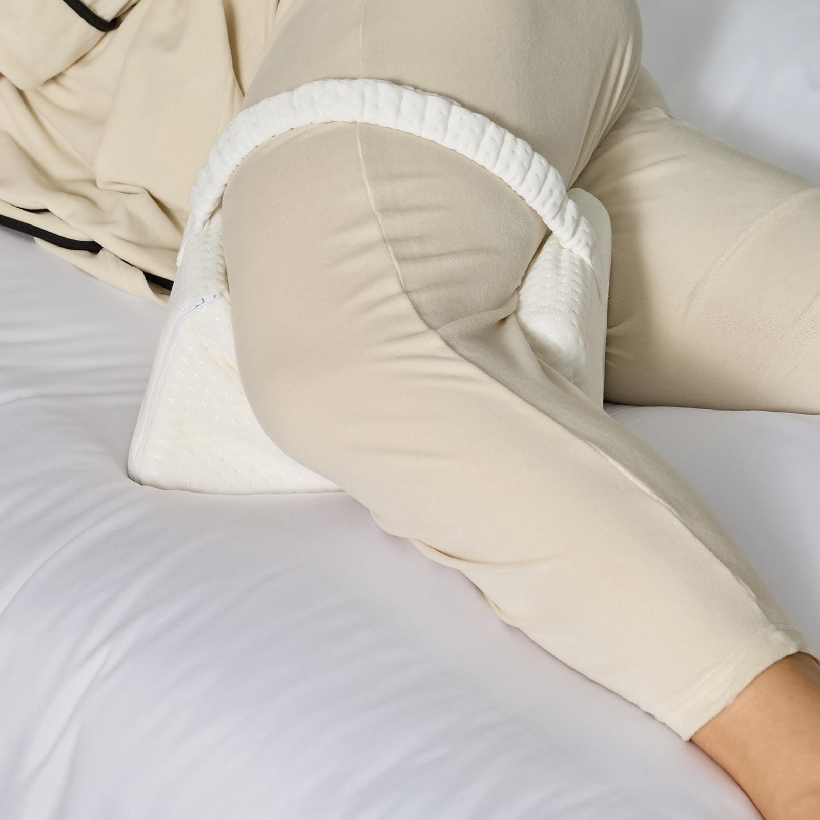 OHS Knee Pillow Memory Foam Leg Cushion for Side Sleeper Back Hip Support