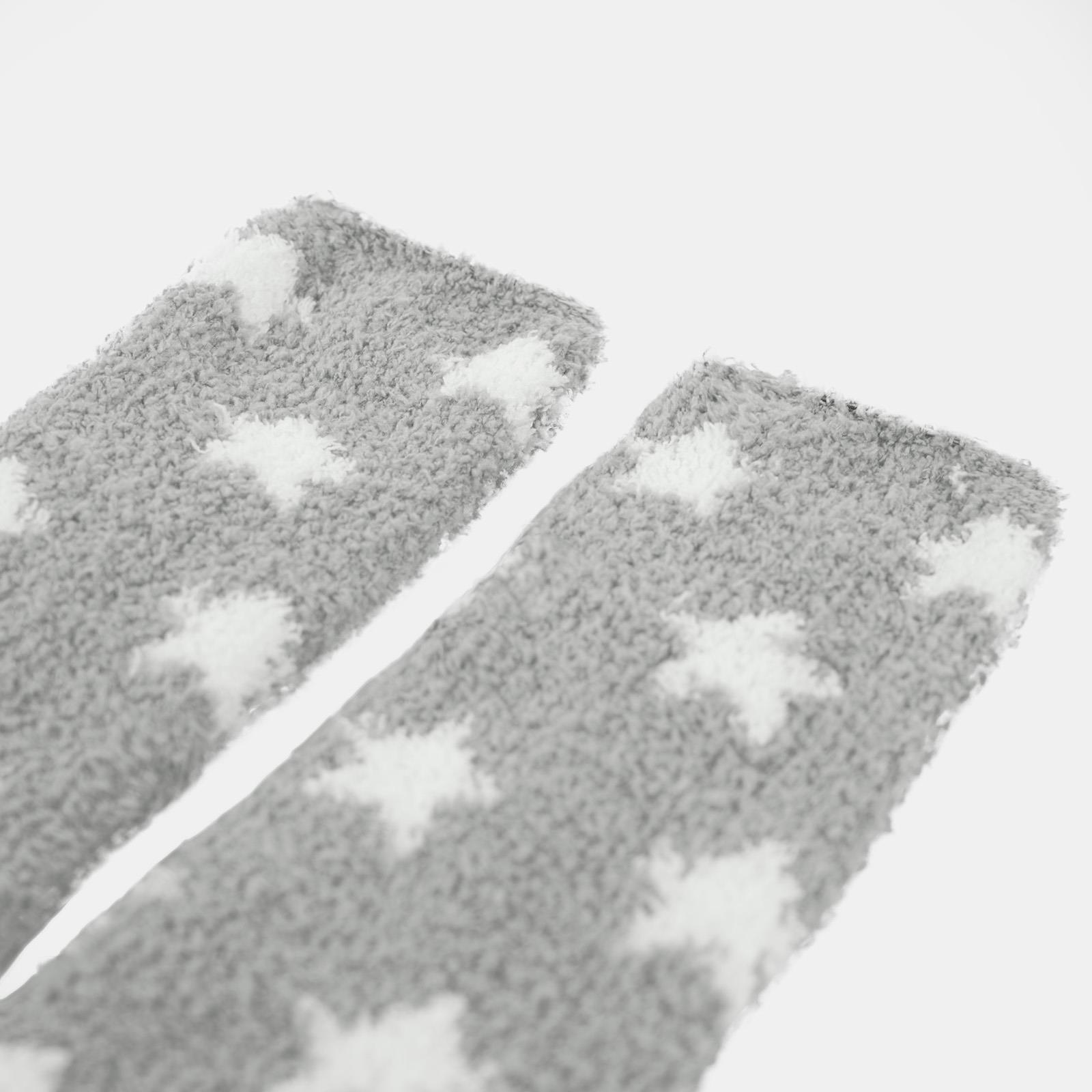 Star Fluffy Bed Socks Womens Warm Soft Fleece 3 Pairs Pack Plush Lounge Ladies