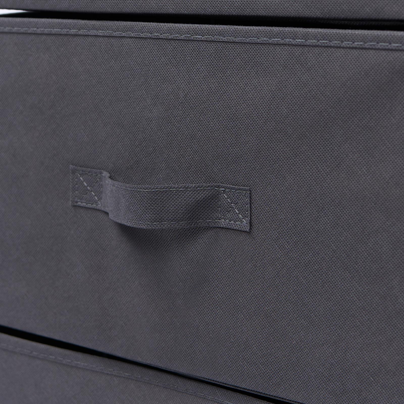 Fabric Cabinet Bedside 2/3/4 Drawers Storage Unit Clothes Shoes Home Organiser - Picture 93 of 94