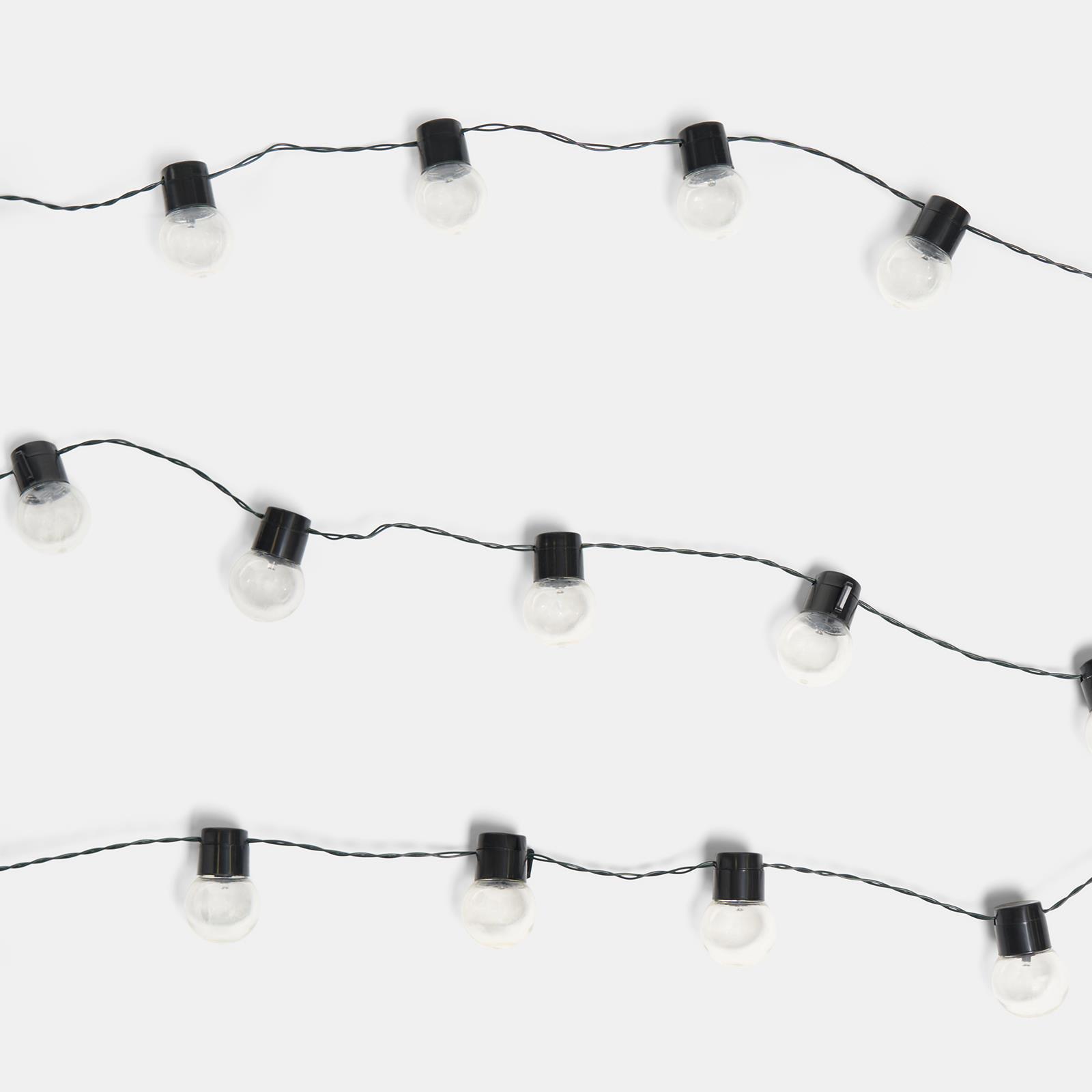 OHS Solar String Lights 20 LED Bulbs Outdoor Garden Festoon Lighting Auto Sensor