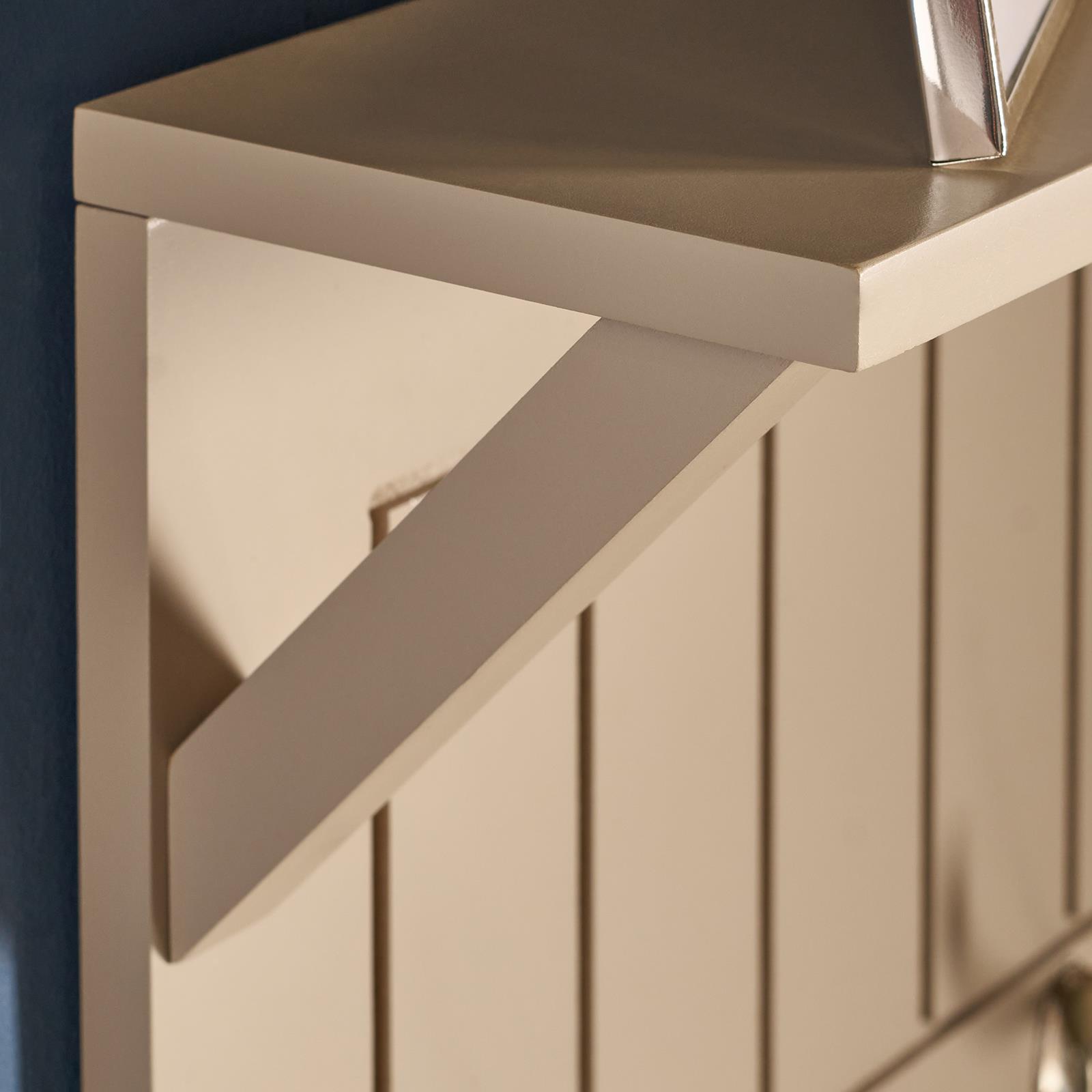 OHS Coat Rack Wall Mounted Shelf Engineered Wood Floating Display Unit