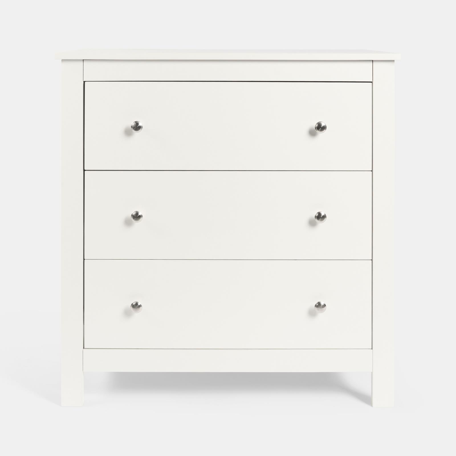 OHS Chicago Bedside Table 2/3 Drawer Hallway Cabinet Nightstand Unit Home Decor