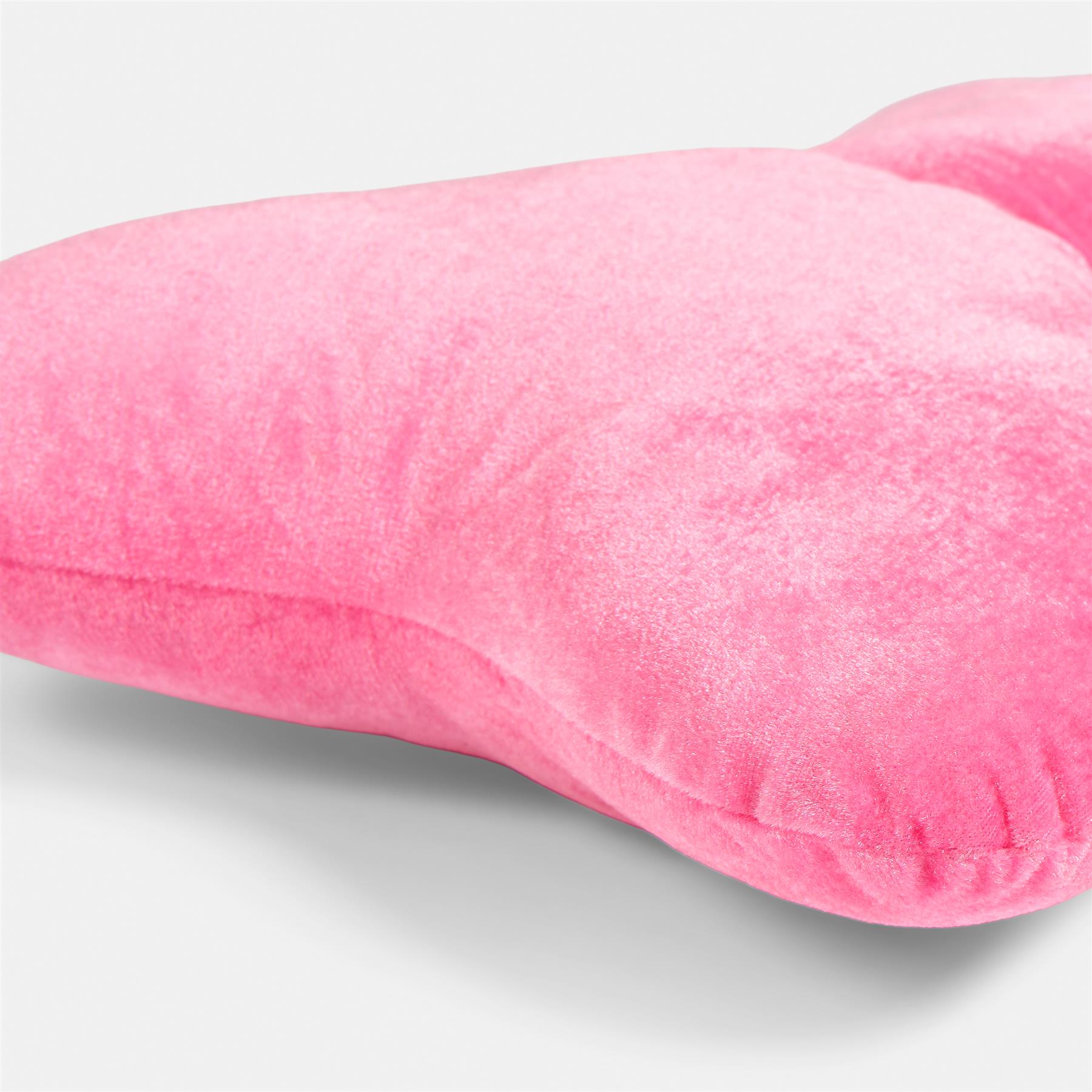 OHS Bow Shaped Cushion Velvet Decorative Filled Scatter Pillow Gift