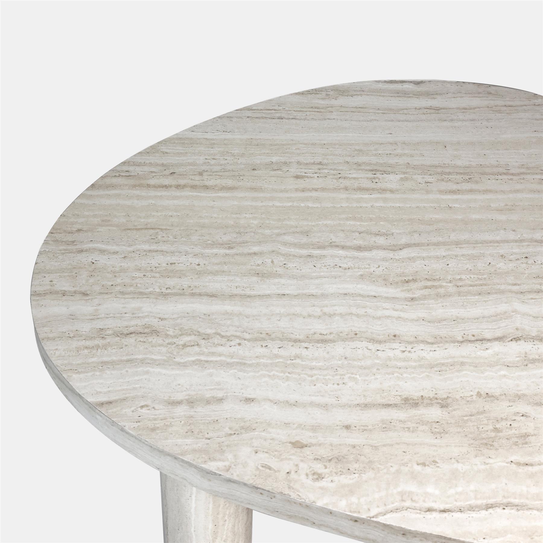 OHS 4 Legged Coffee Table Travertine Wood Effect Living Room Home Decor Modern