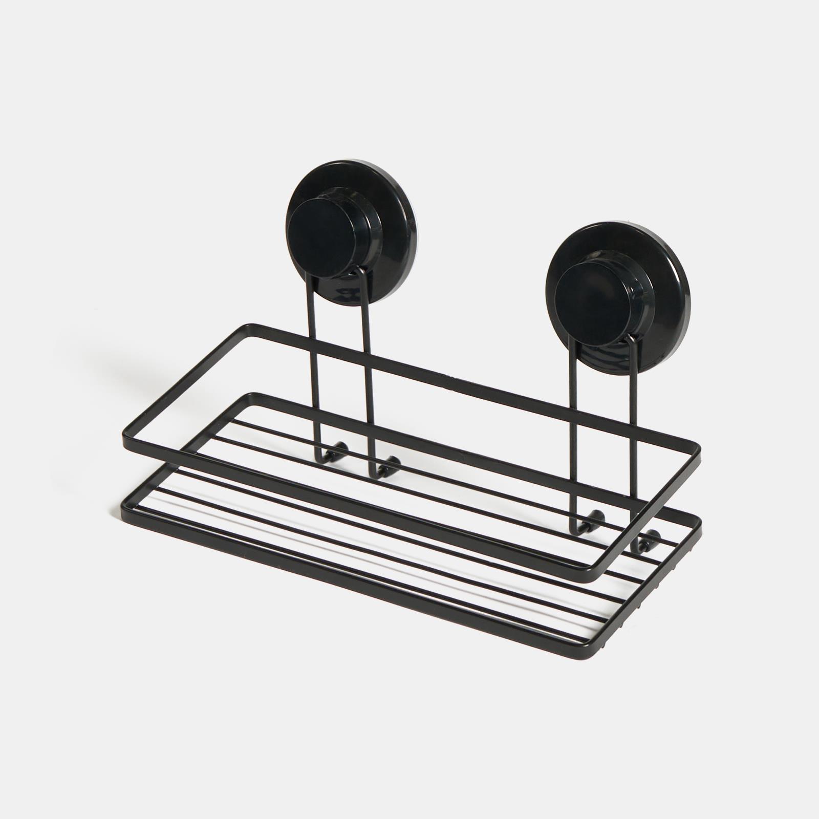 OHS Suction Shower Caddy Organiser Wall Mounted Bathroom Shelf Rust Resistant