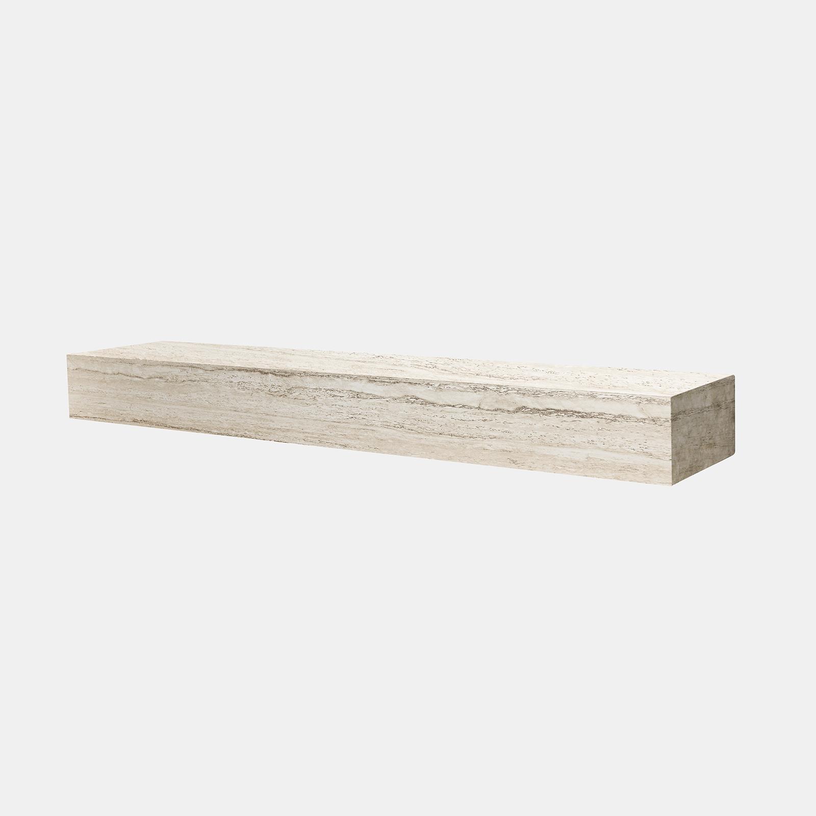 OHS Shelf Travertine Marble Effect Wall Mounted Storage Space Saving Modern