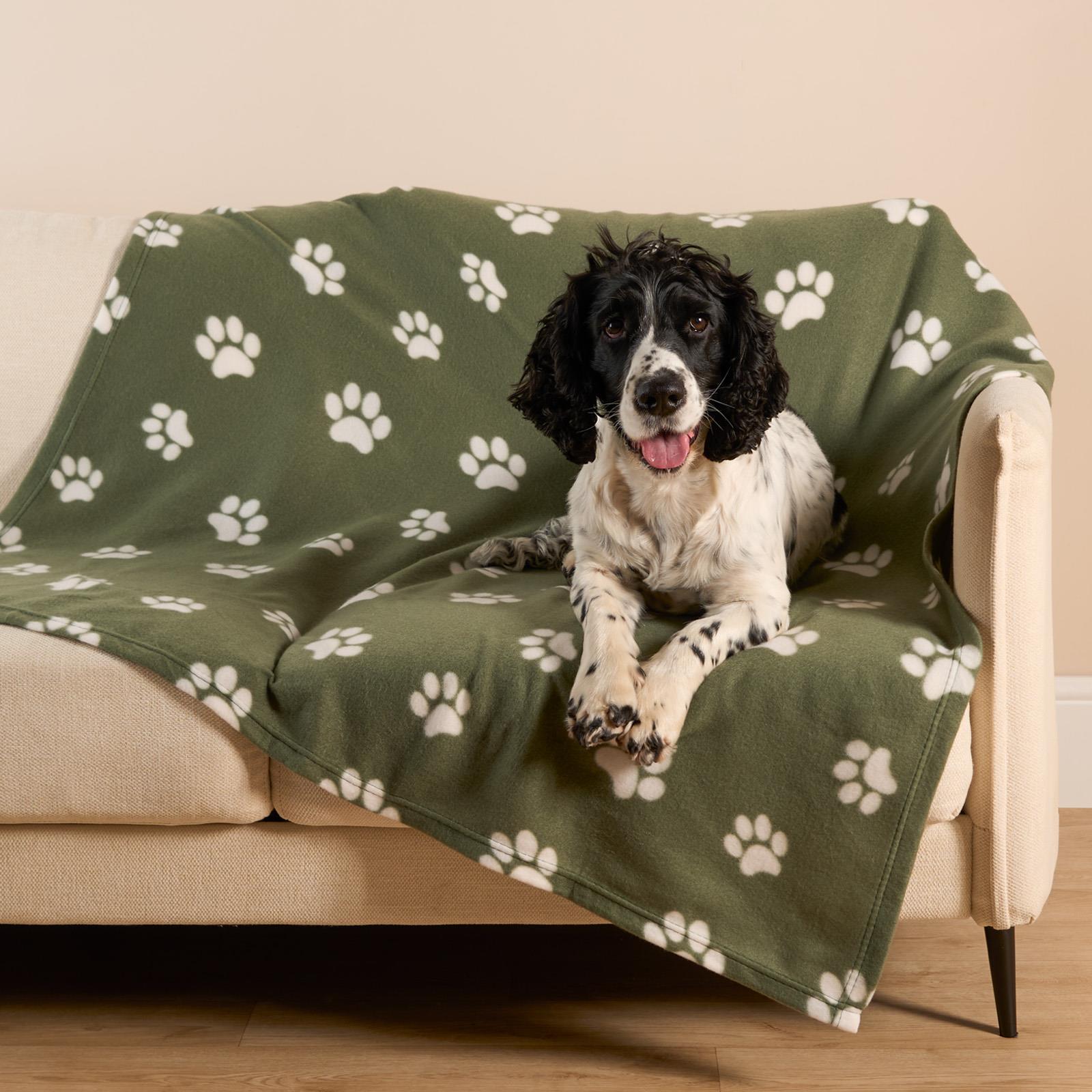 OHS Pet Blanket Dog Warm Fleece Cat Throw Paw Puppy Animal Soft Mat