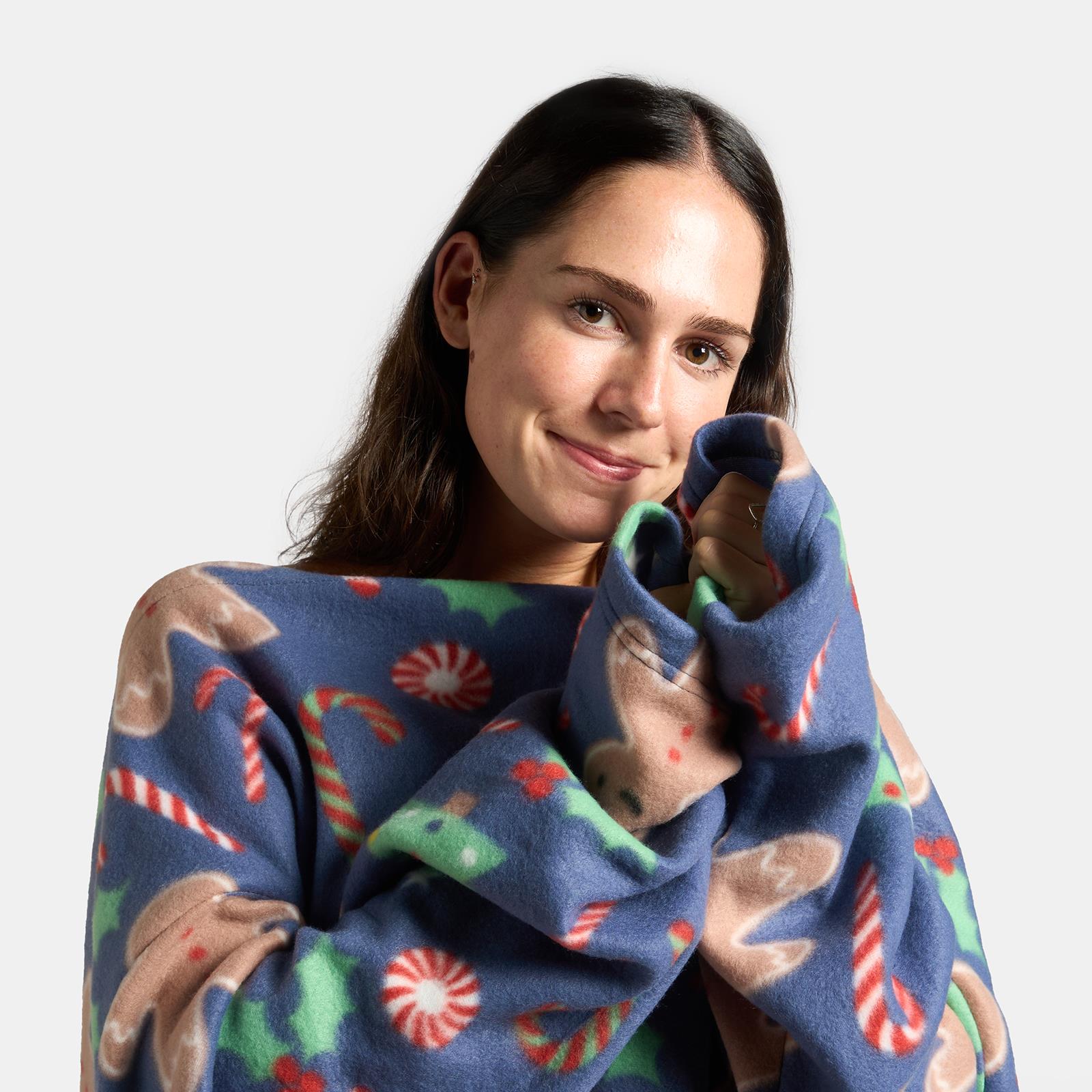 OHS Print TV Blanket Polar Fleece Xmas Winter Warm Soft Wearable Throw