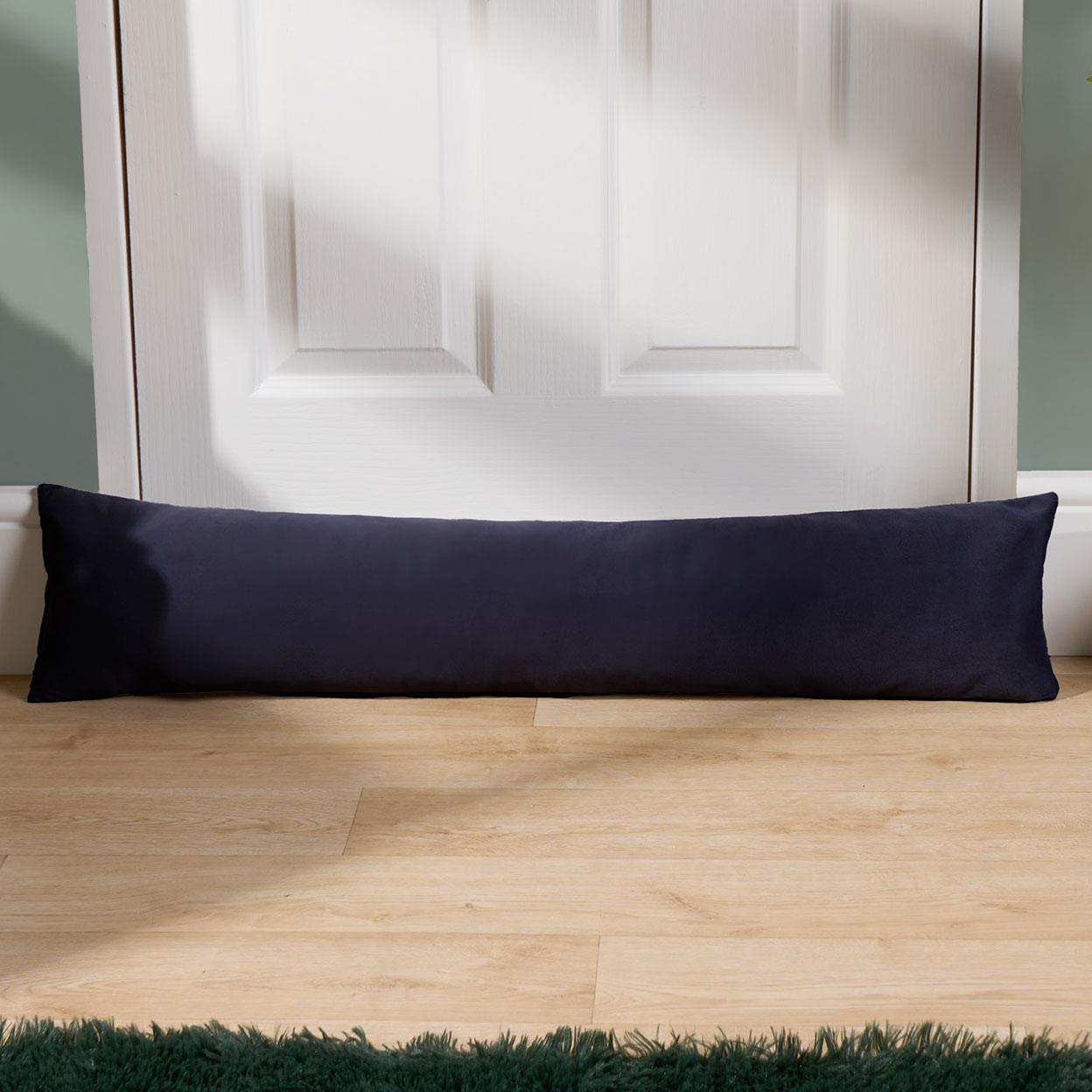 Draught Excluder Matte Velvet Fabric Door Stop Energy Saving Draft Window Seal
