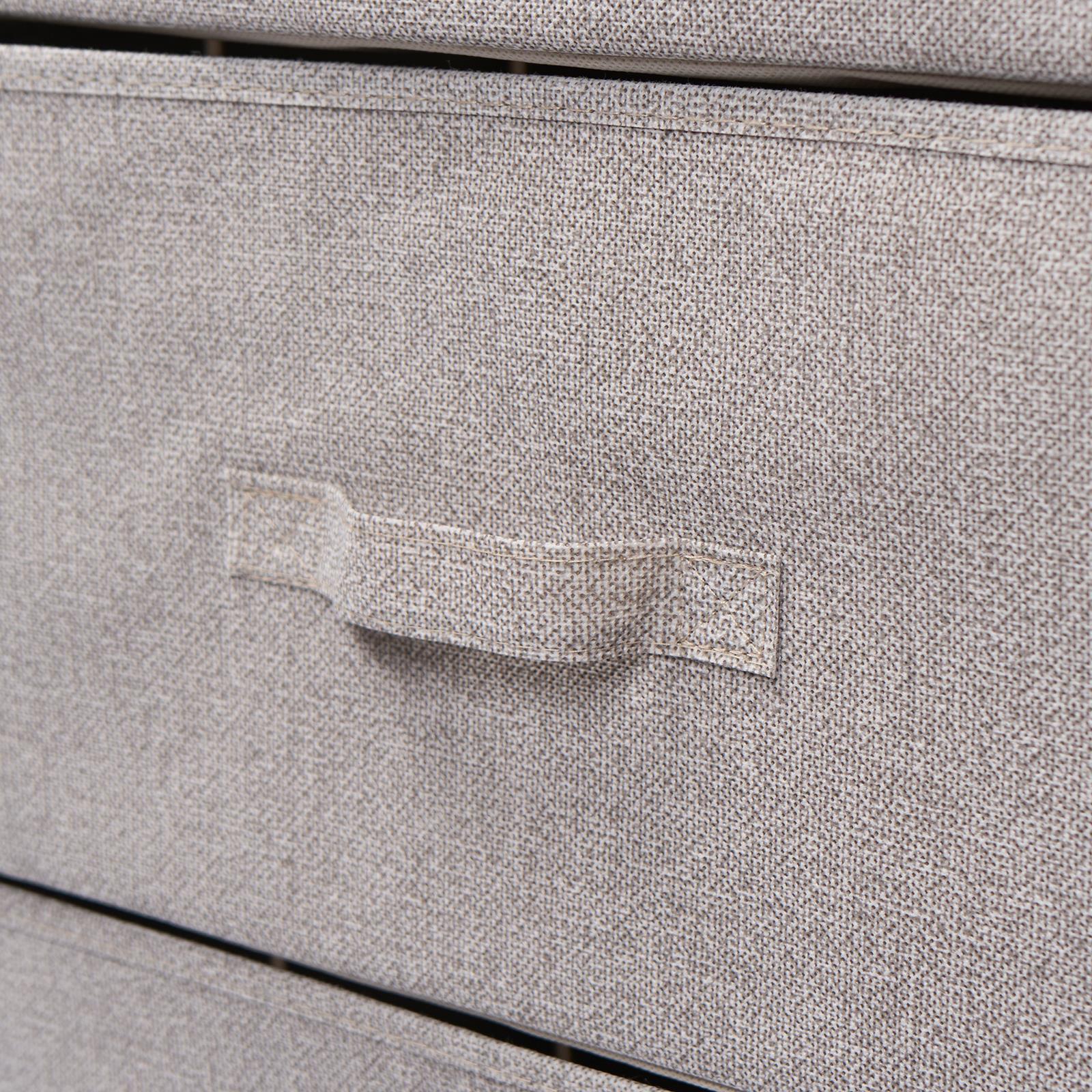 Fabric Cabinet Bedside 2/3/4 Drawers Storage Unit Clothes Shoes Home Organiser - Picture 73 of 94