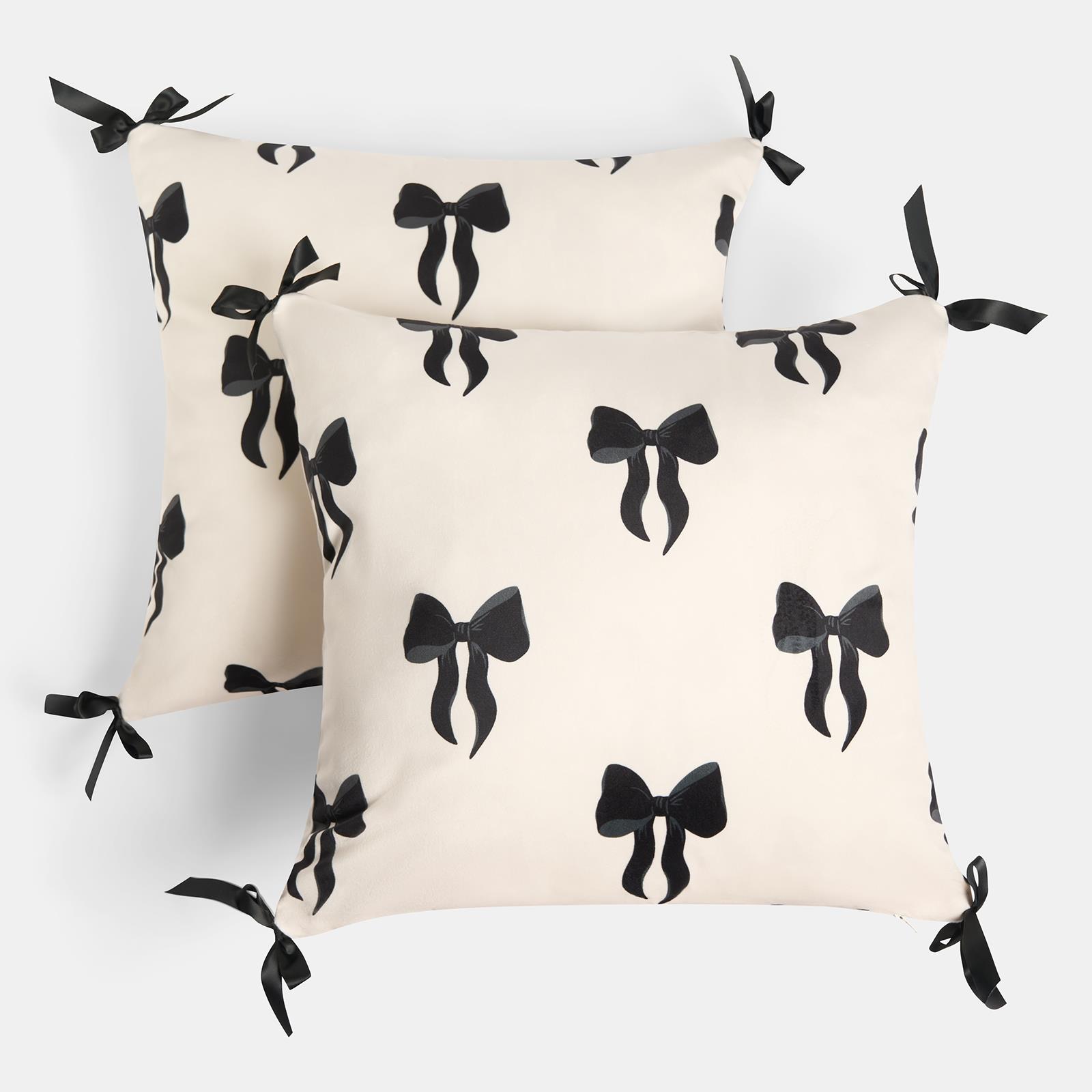 OHS Bows Cuddle Cushion Fleece Back Support Reading Pillow with Arms Bed Chair