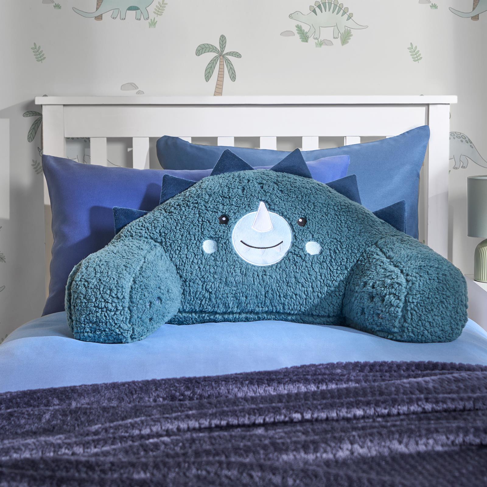 Dinosaur Cuddle Cushion Reading Gaming Bed Back Lumbar Support Chair Pillow Arms