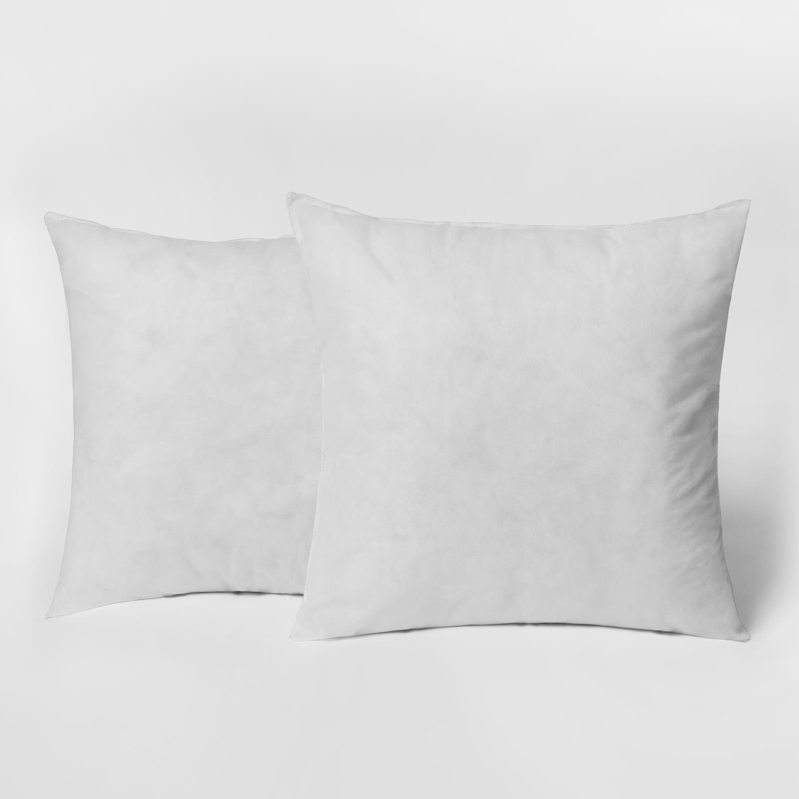 OHS Pack of Cushion Fillers Hollowfibre Insert Pads, White - 45 x 45cm