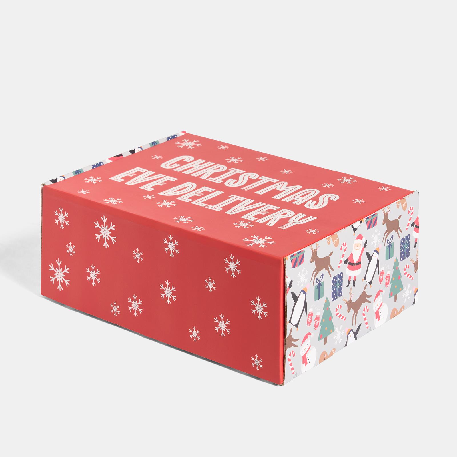 OHS Christmas Eve Box Reusable Xmas Festive Gift Paper Packaging Present Wrap