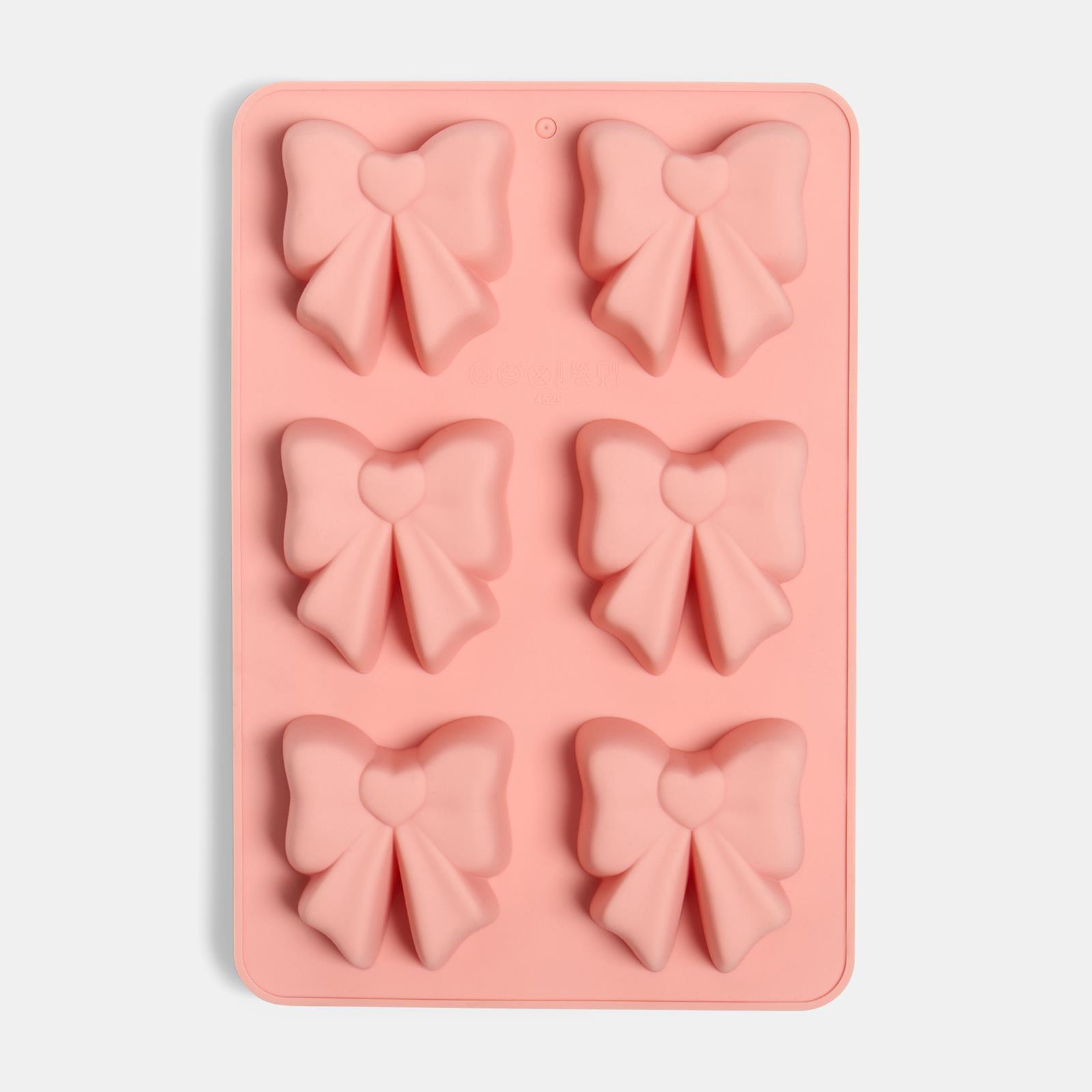OHS Bow Shape Ice Cube Tray Silicone Ice Maker Mould Easy Release BPA Free