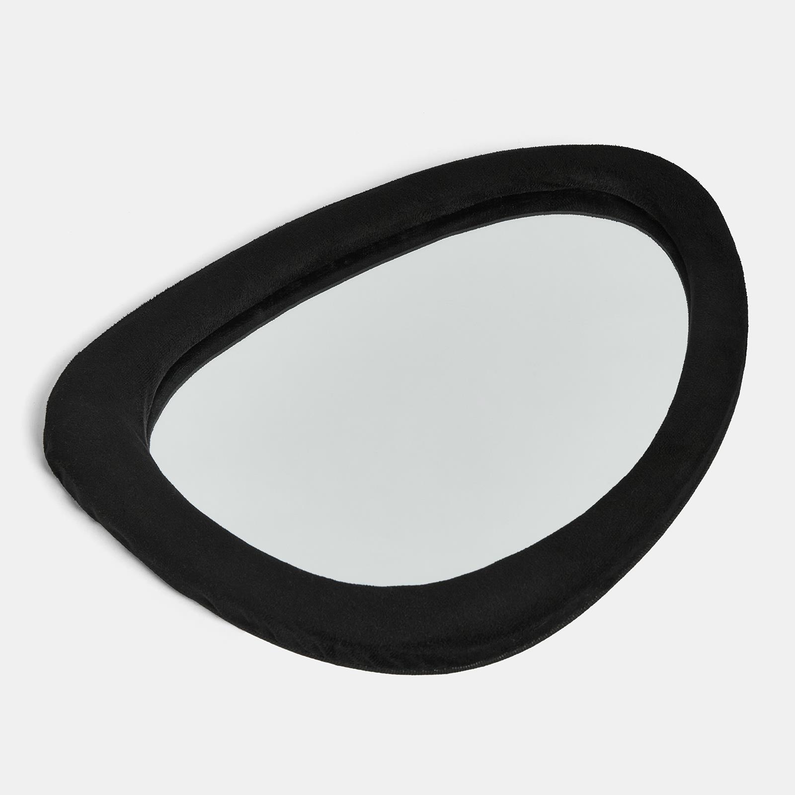 OHS Wall Mirror Matte Velvet Irregular Home Decor Vanity Living Room Bedroom