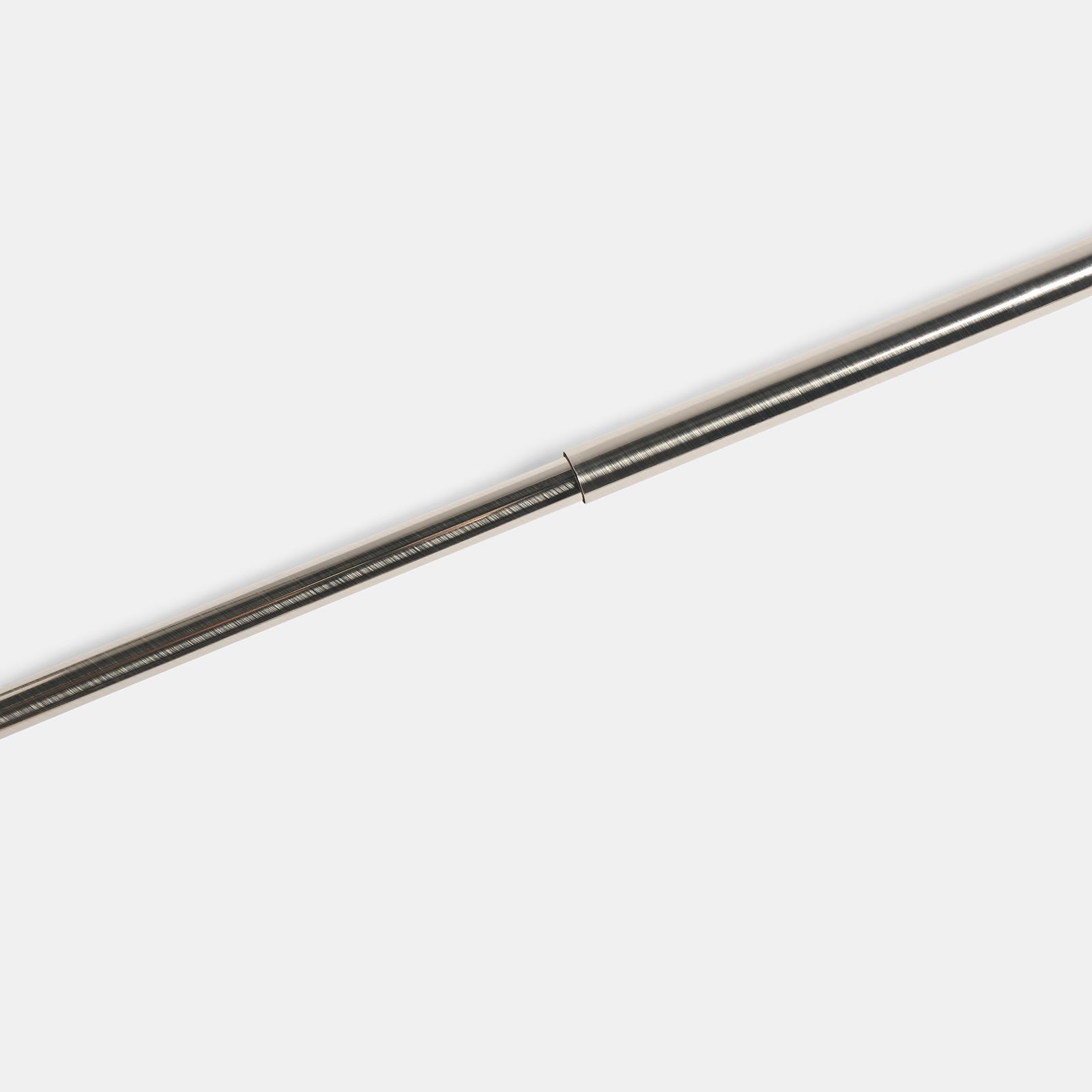OHS 120-200cm Curtain Pole Extendable Metal 16mm Ball Trumpet Twist Finnials