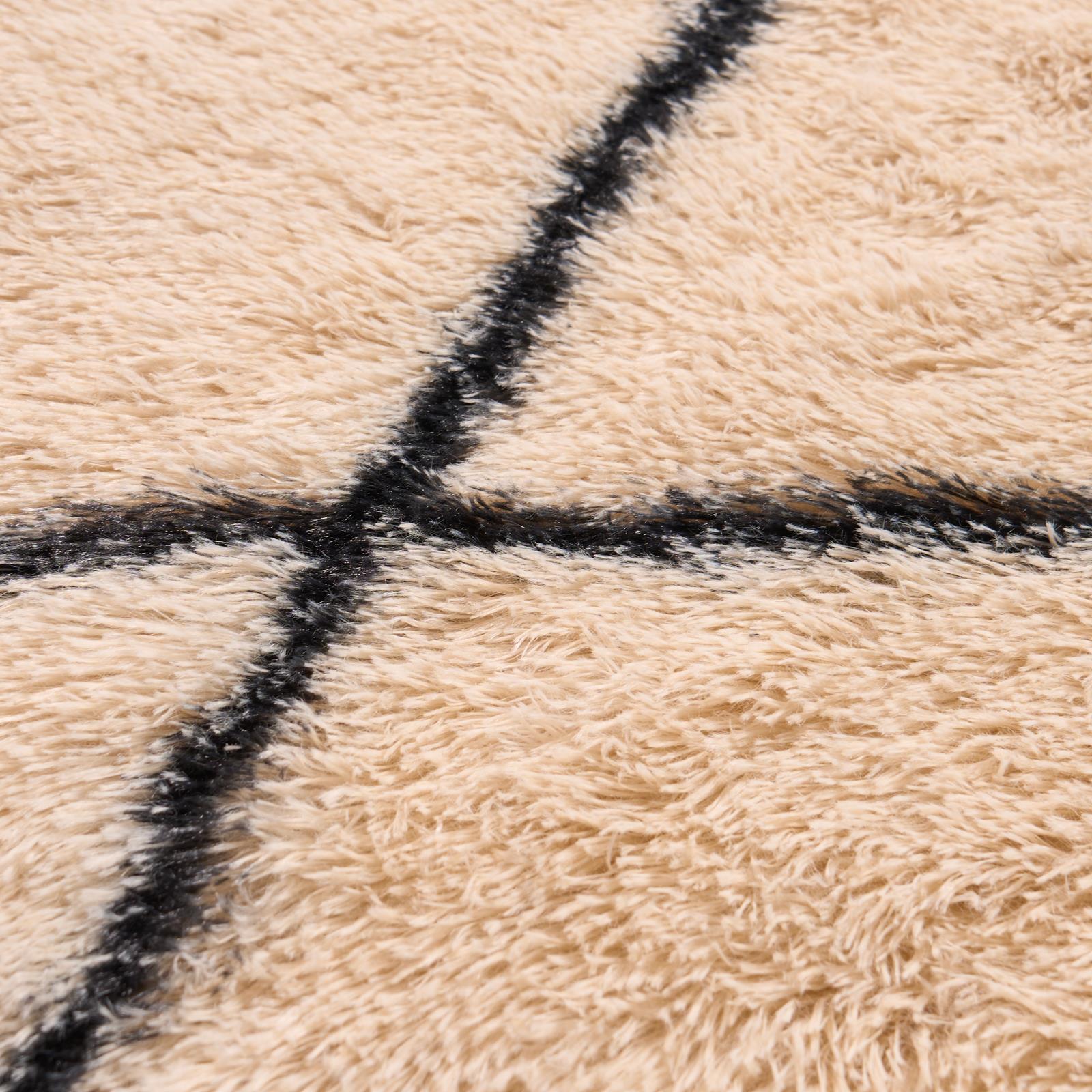 OHS Diamond Check Rug Non Slip Fluffy Soft Luxury Floor Carpet Hallway Runner