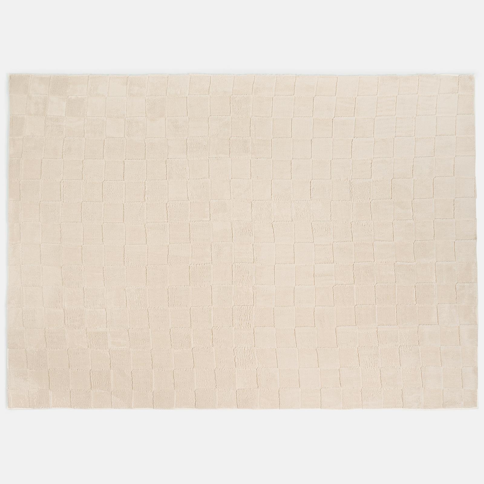 OHS Checkerboard Rug Non Slip Soft Modern Carpet Living Room Bedroom