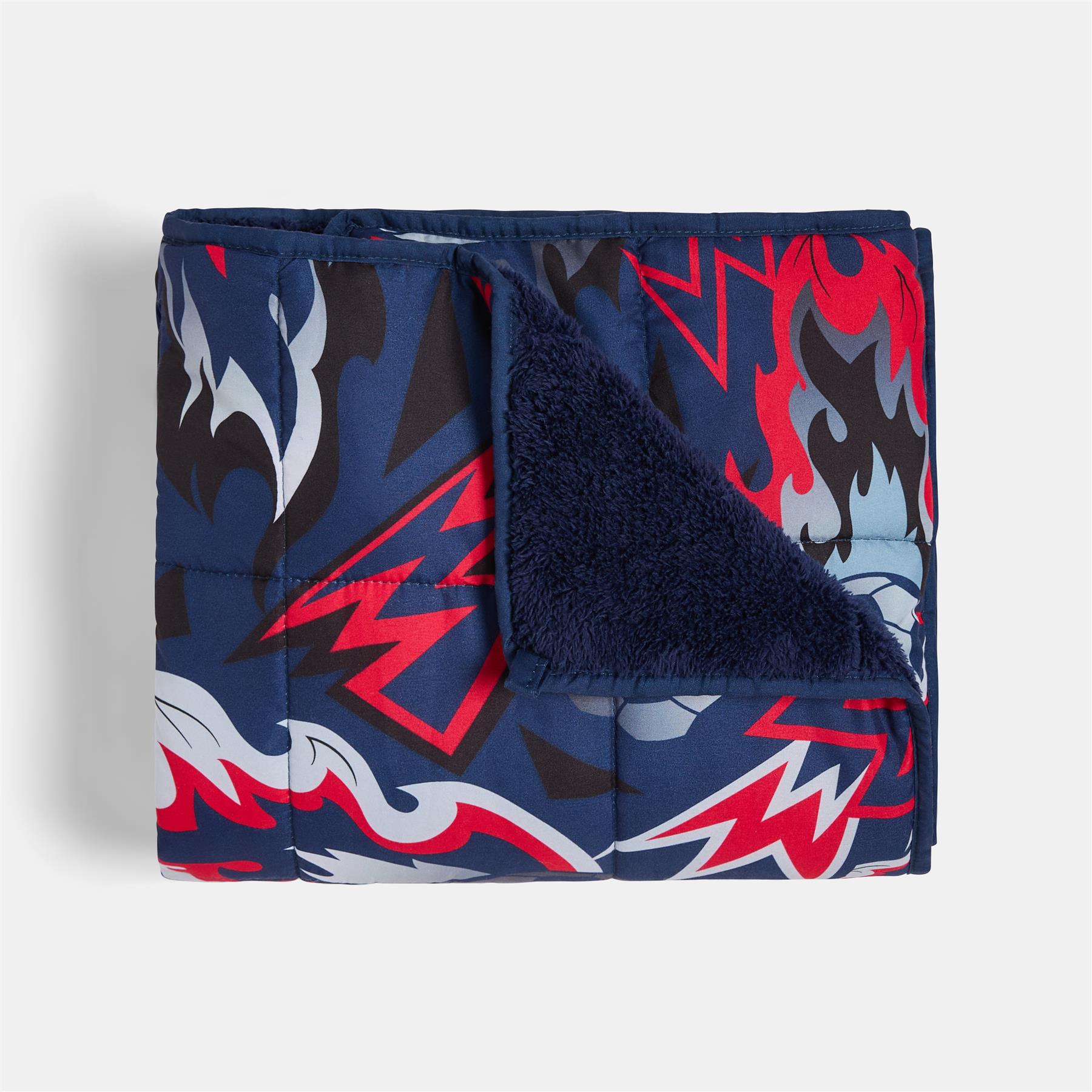 OHS Kids Teddy Fleece Weighted Blanket Printed Sleep Therapy Anxiety Throw
