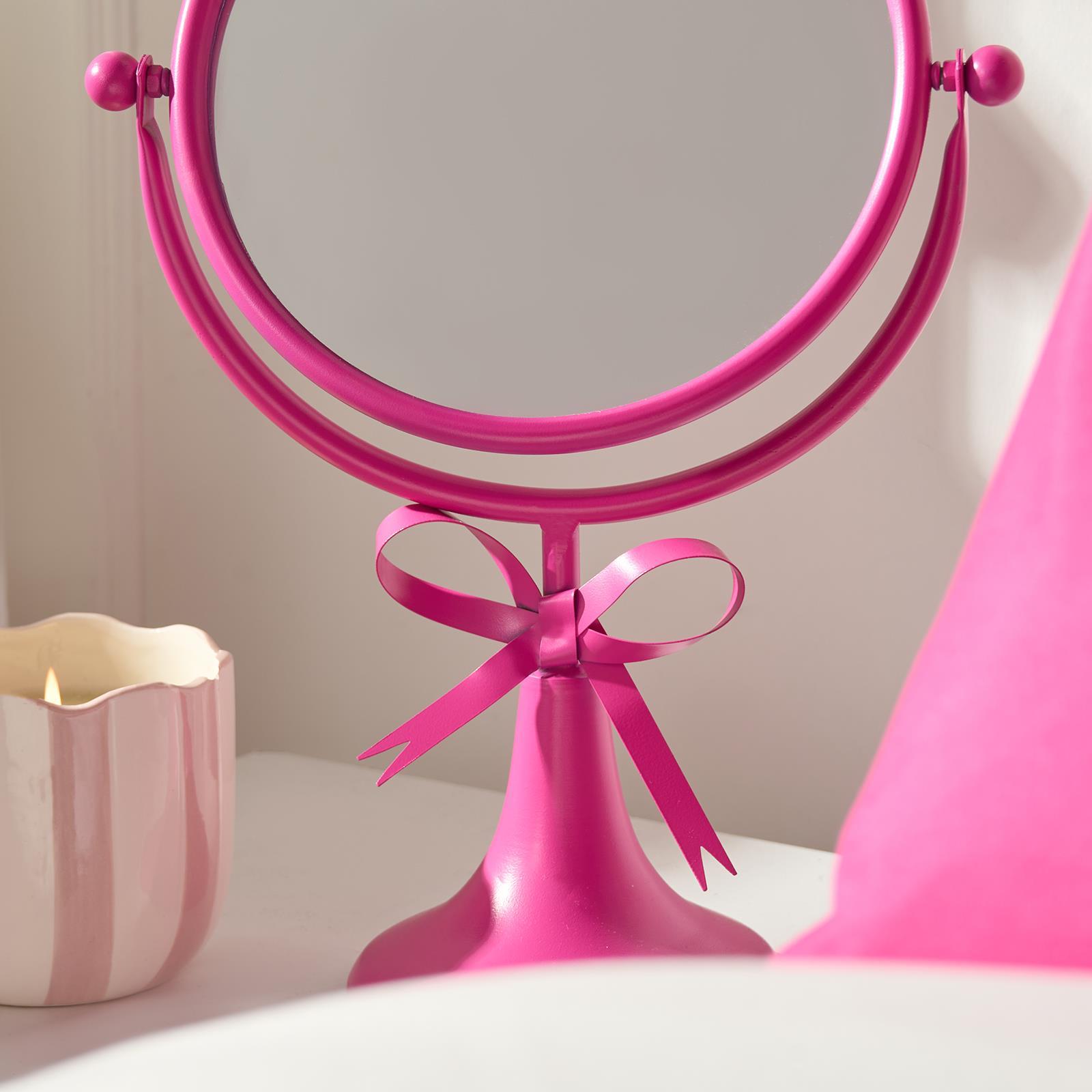 OHS Bow Swing Mirror Countertop Free Standing Pedestal Vanity Mirrors