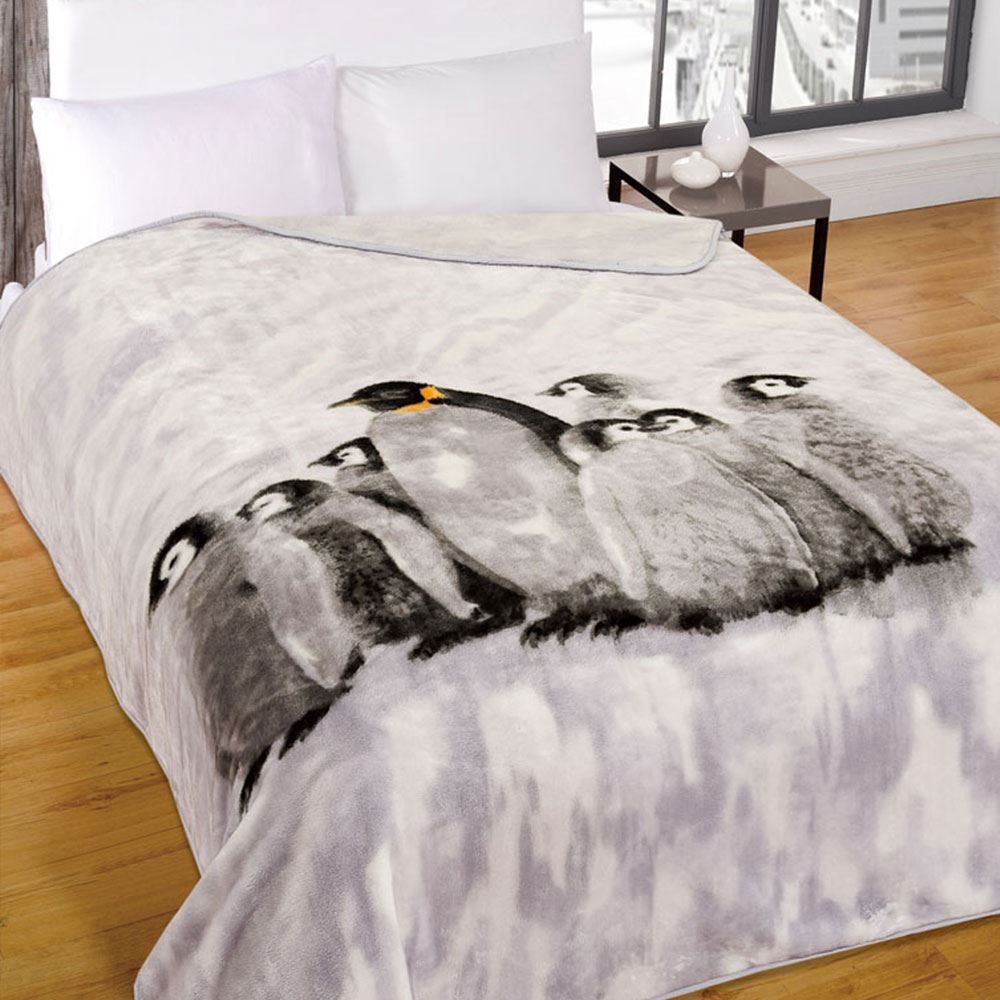 Animal Print Mink Faux Fur Warm Throw Fleece Blanket ...
