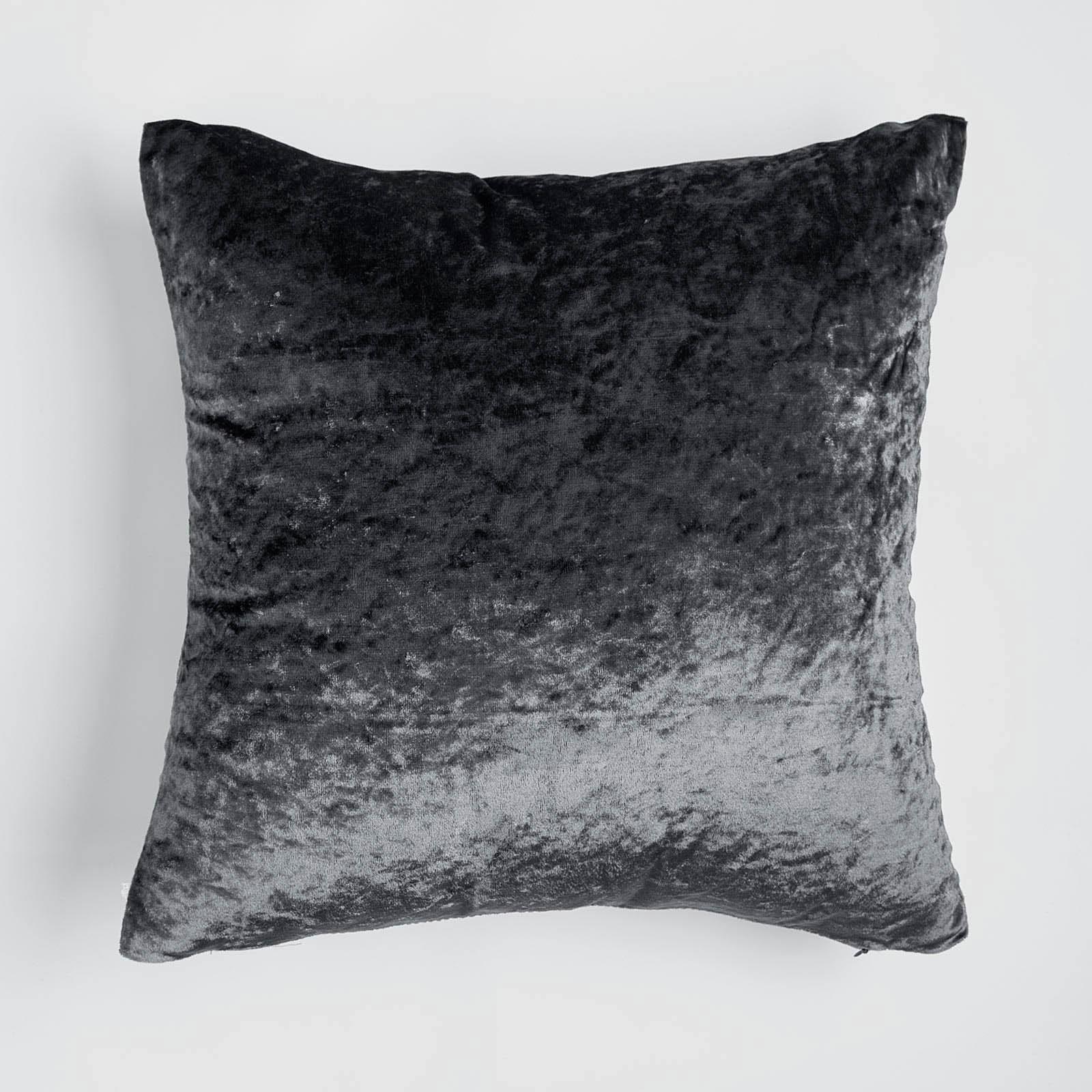 Sienna Crushed Velvet Set of 4 x Cushion Covers Case Plain Sofa Luxury 18