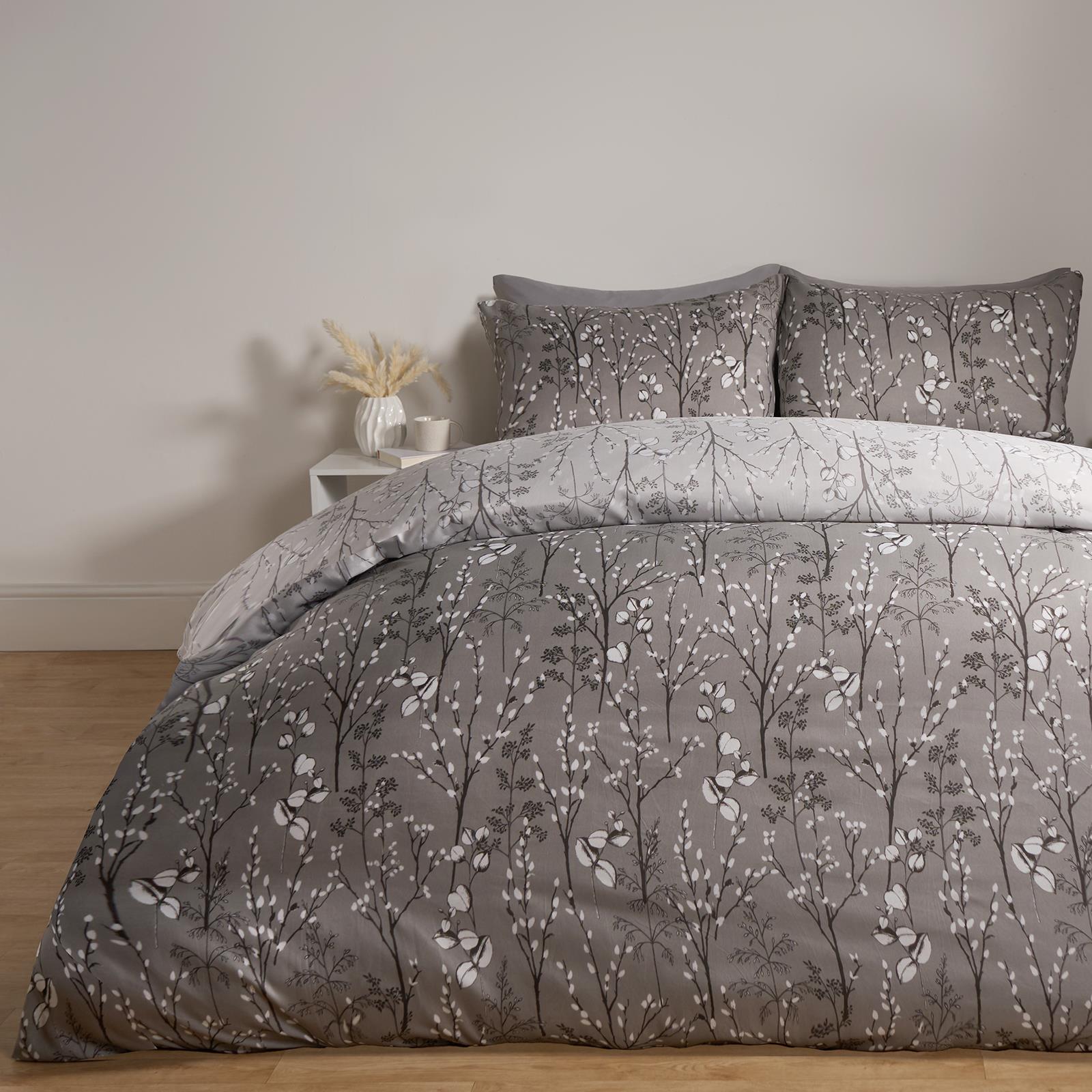 OHS Willow Branch Bedding Set Microfibre Duvet Cover with Pillowcase