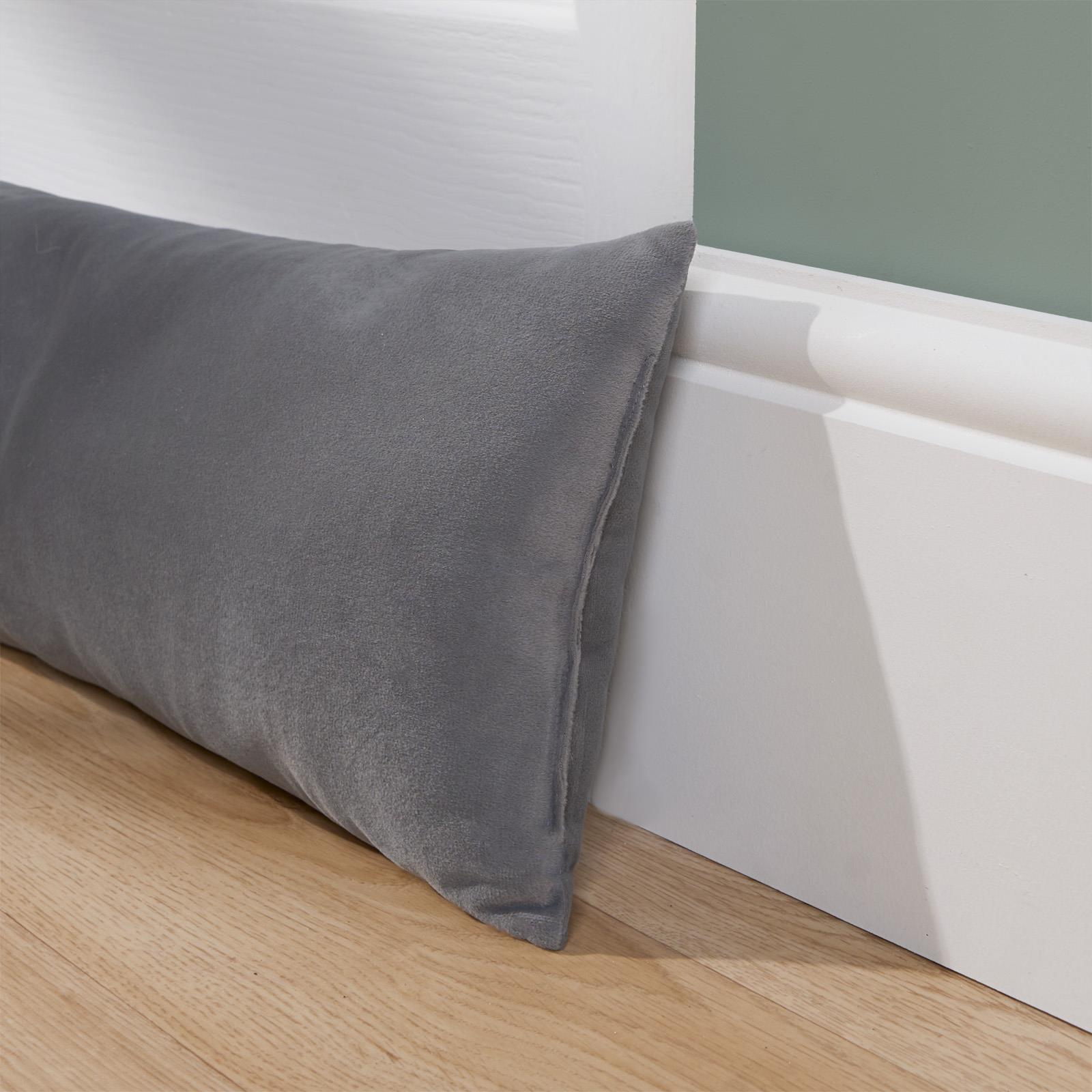 Draught Excluder Matte Velvet Fabric Door Stop Energy Saving Draft Window Seal