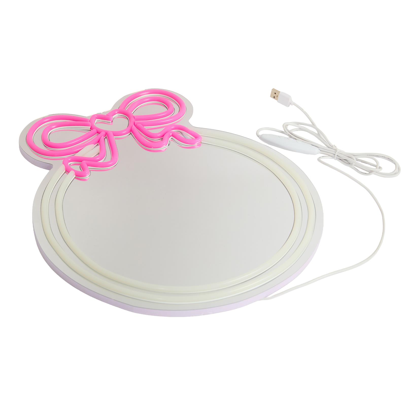 OHS LED Wall Mirror with USB Illuminated Light Up Make Up Cosmetic Vanity