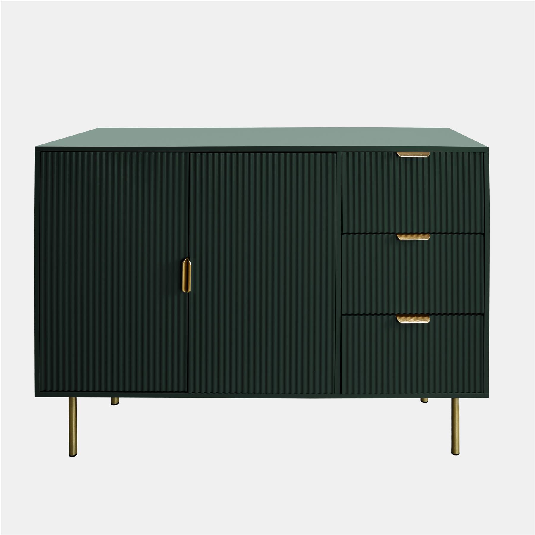 OHS Ribbed Drawer Unit Bedside Table 3/4/5/6 Draw Cabinet Nightstand Sideboard