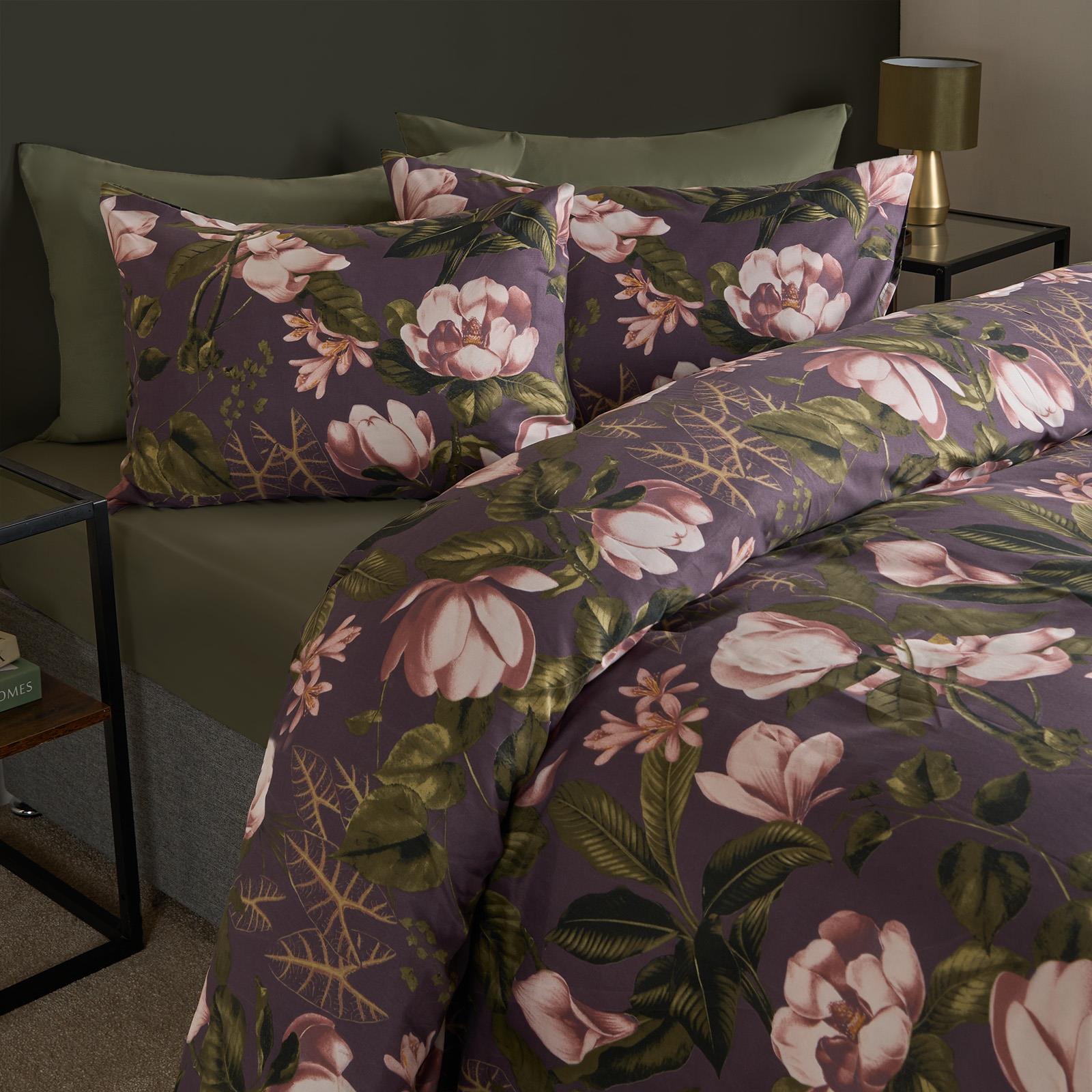 Floral Duvet Cover Quilt Bedding Set Reversible with Pillowcase Double King Size