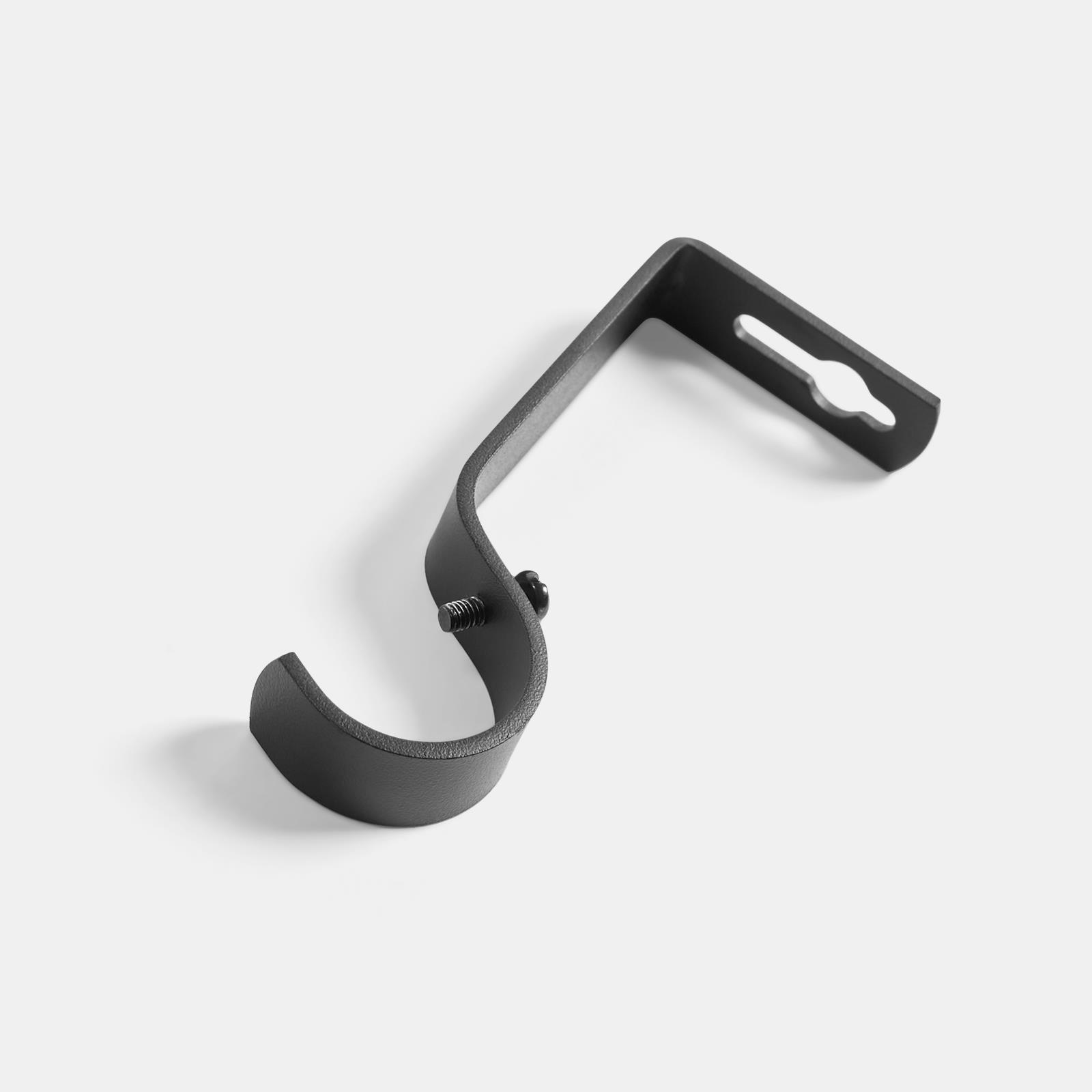 OHS 120-200cm Curtain Pole Extendable Metal 28mm Ball Trumpet Twist Finnials
