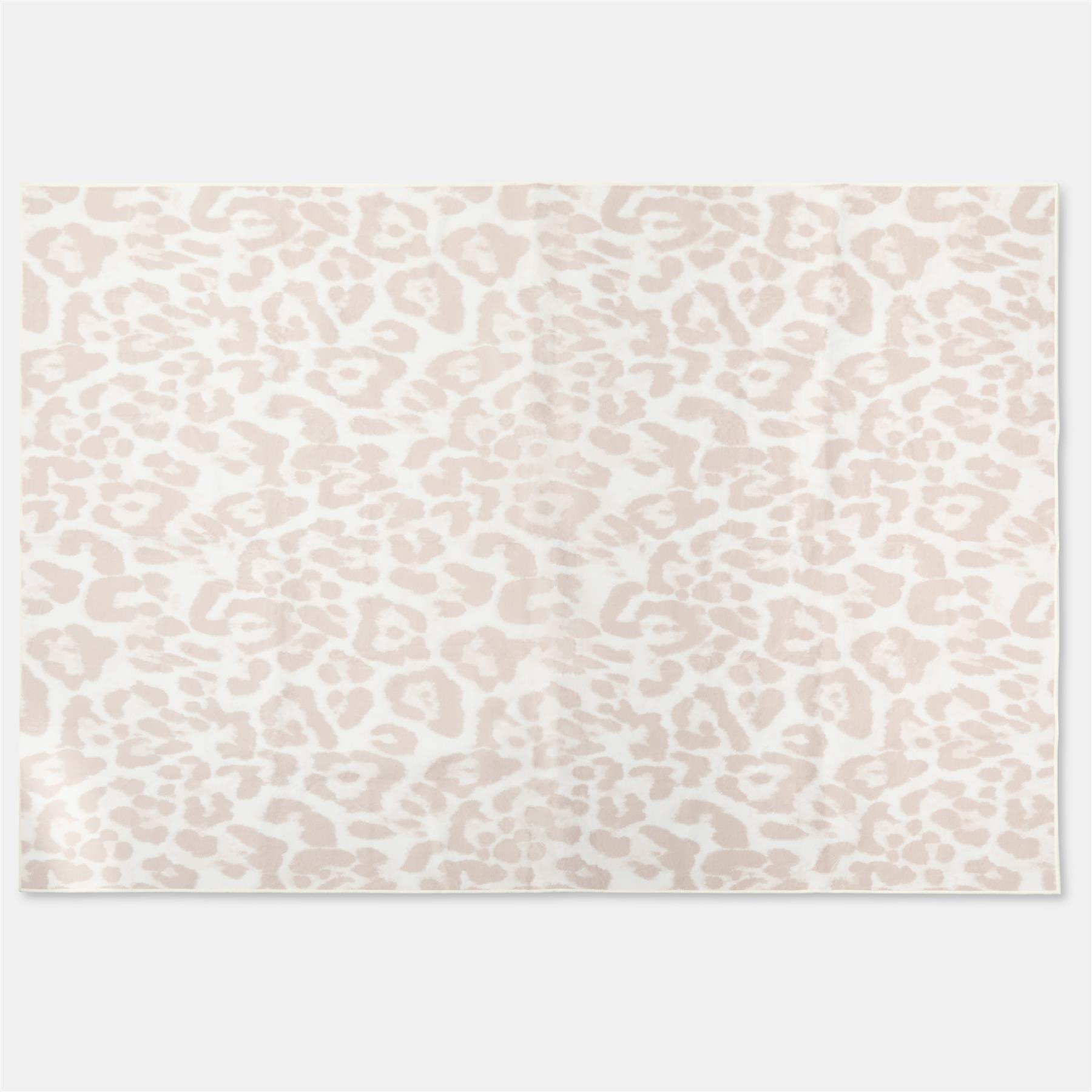 OHS Washable Rug Animal Print Ultra Soft Living Room Area Mat Accent Rugs