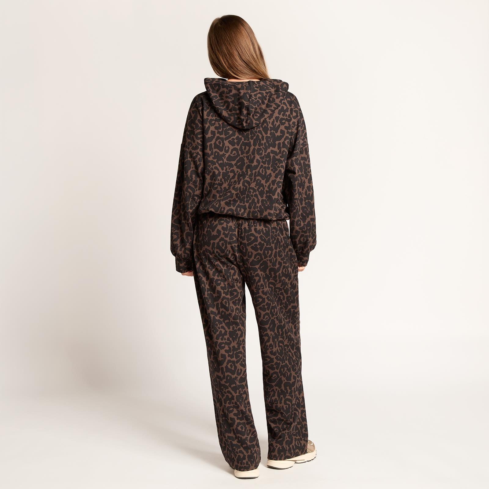 OHS Bubble Hem Co-Ord Set Hoodie Drawstring Relaxed Joggers Tracksuit Loungewear