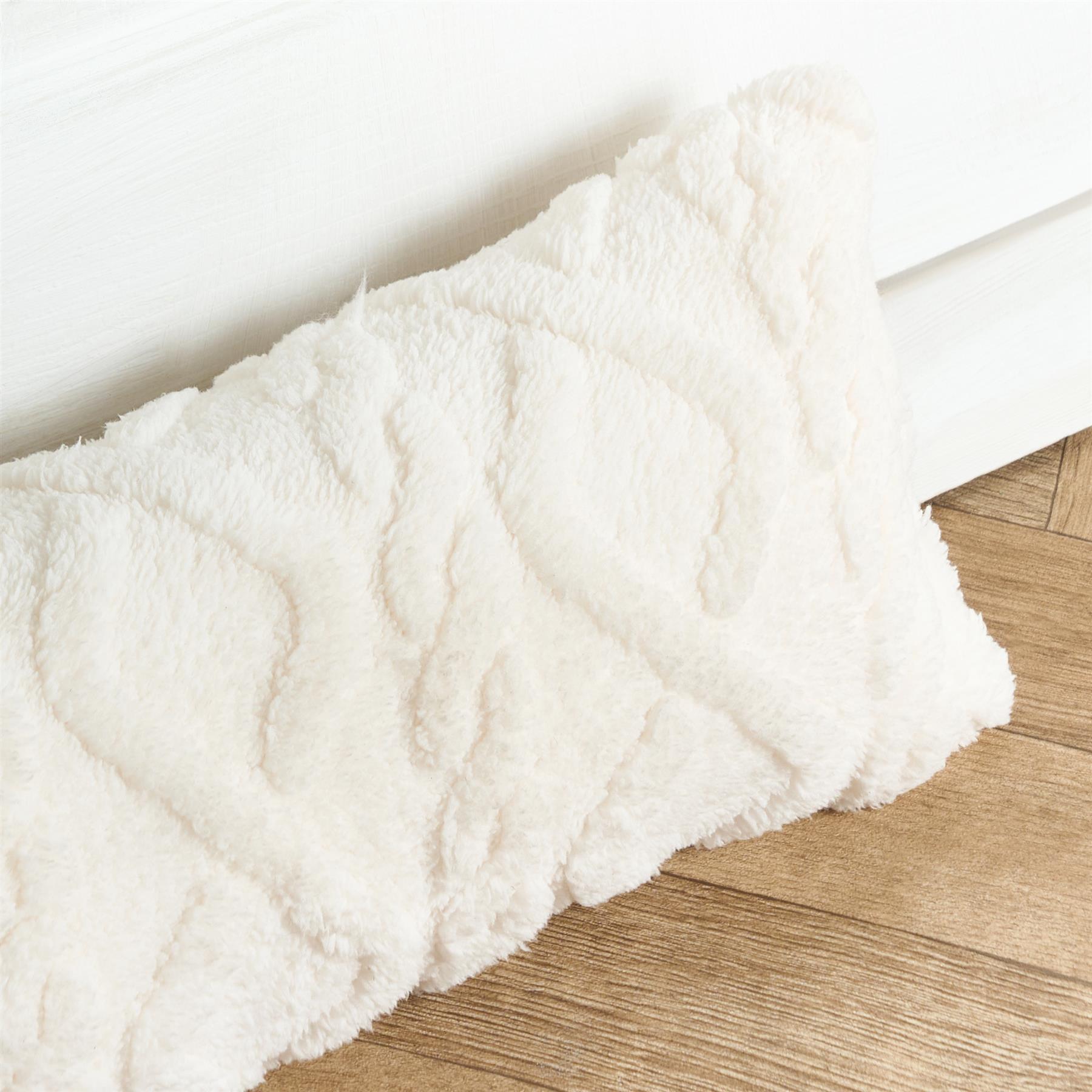OHS Cable Knit Draught Excluder Draft Insulation Wind Blocker Door Stopper Decor