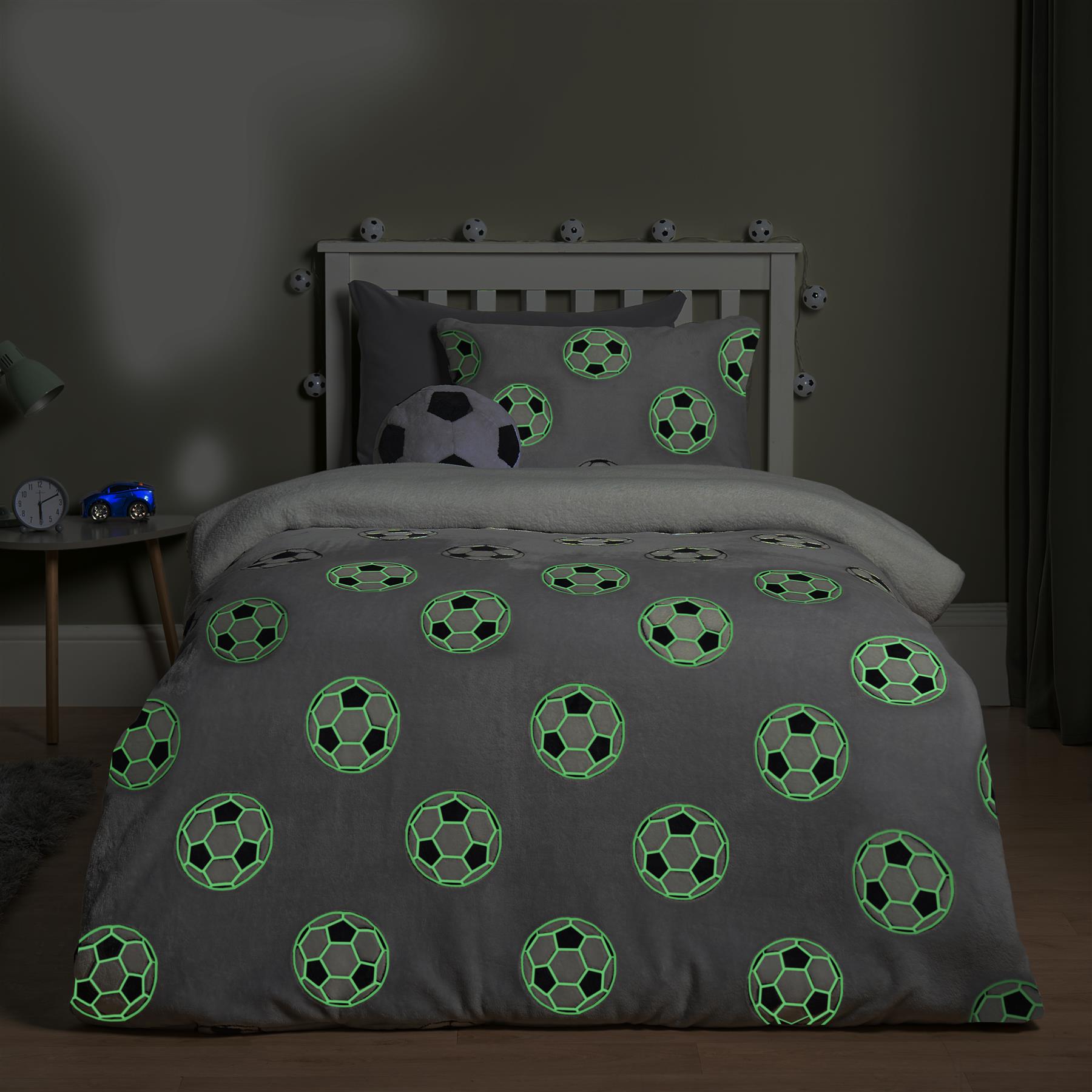 OHS Kids Bedding Set Glow-in-the-Dark Soft Thermal Duvet Cover with Pillowcase