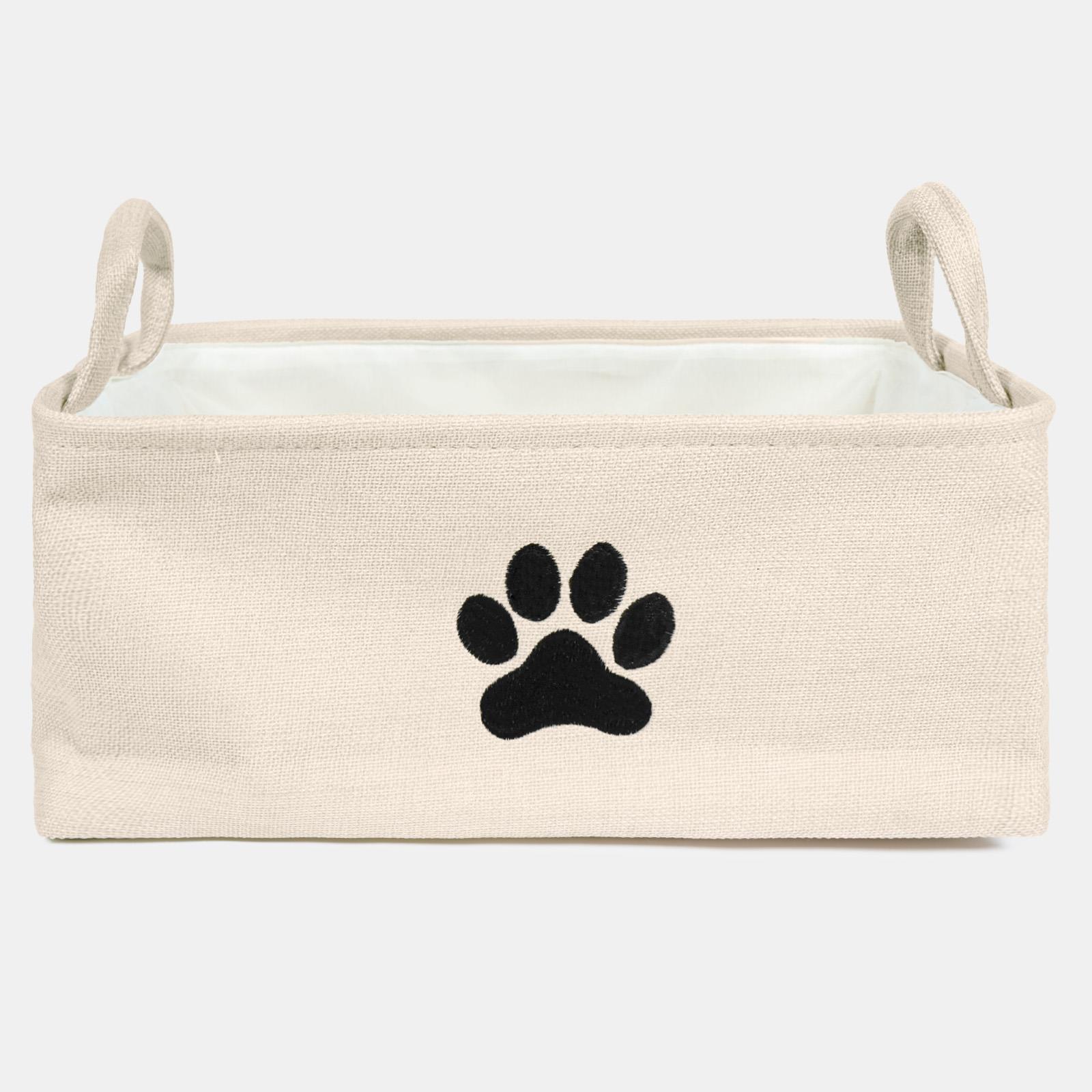 Pet Storage Basket Dog Toy Box Bin Handles Collapsible New Puppy Essentials Gift