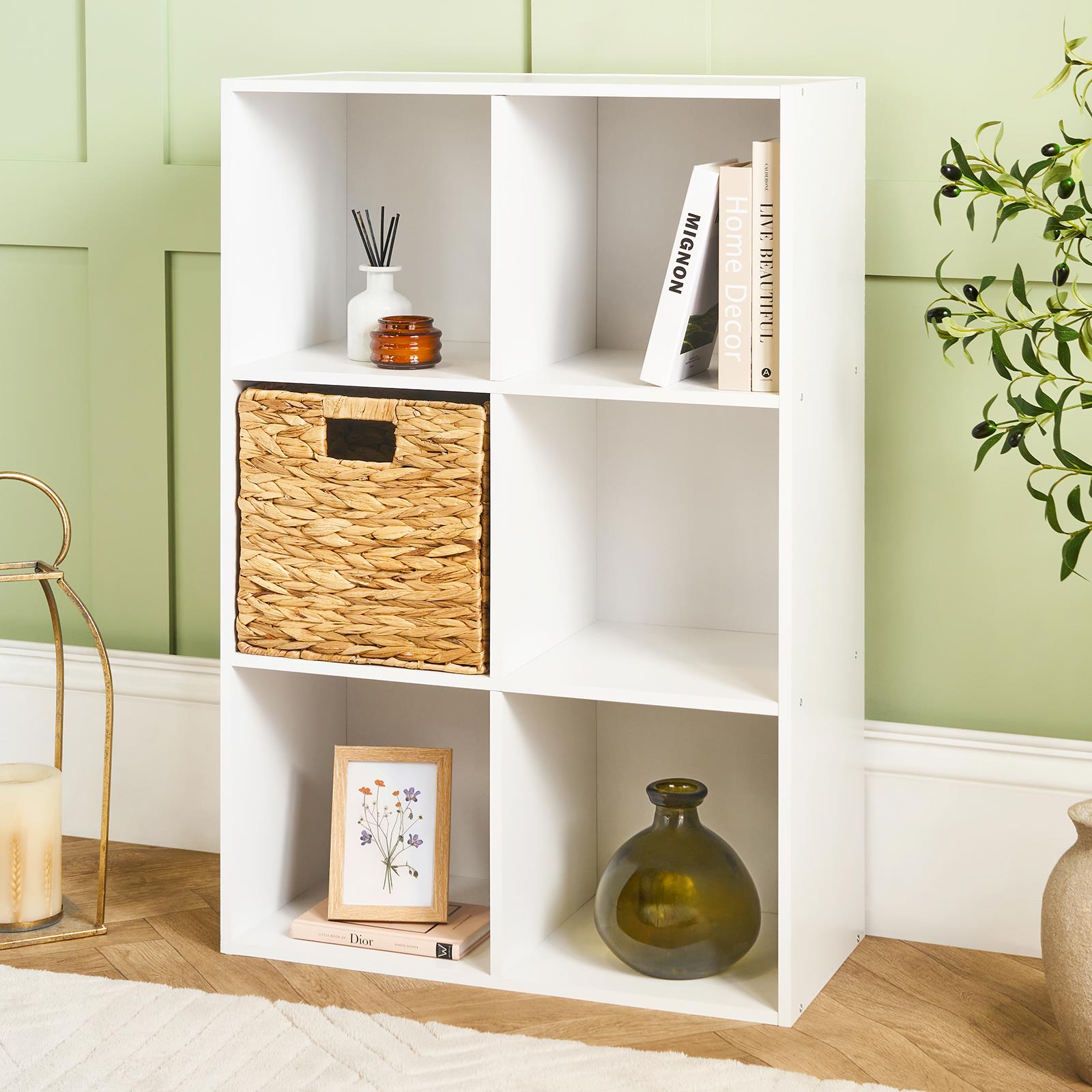 OHS Oslo Cube Storage Wood Effect Bookcase Freestanding Open Shelf Unit