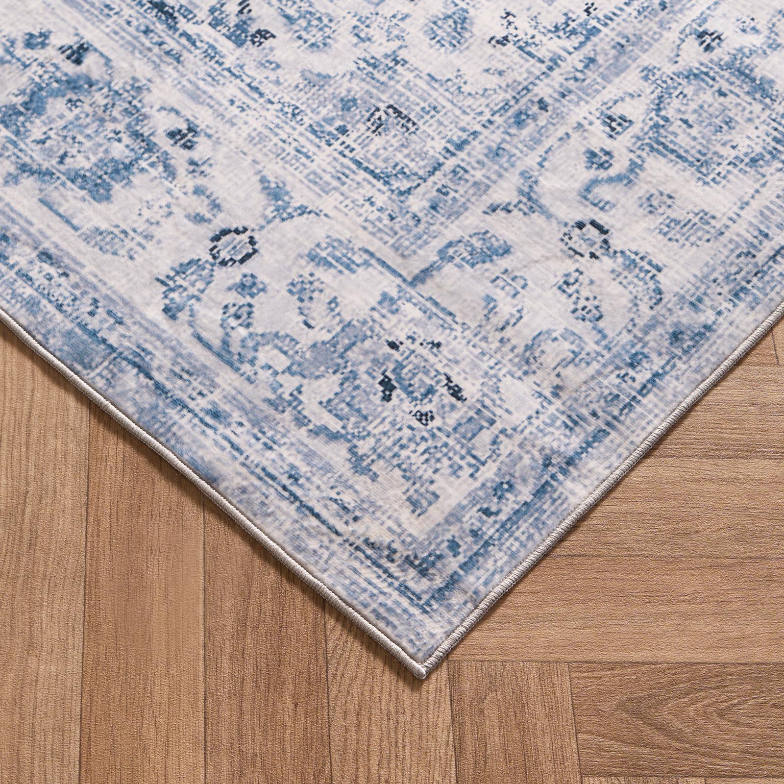 Washable Rug Vintage Living Room Bedroom Decor Non Slip Runners Soft Carpet Mat - Picture 7 of 29
