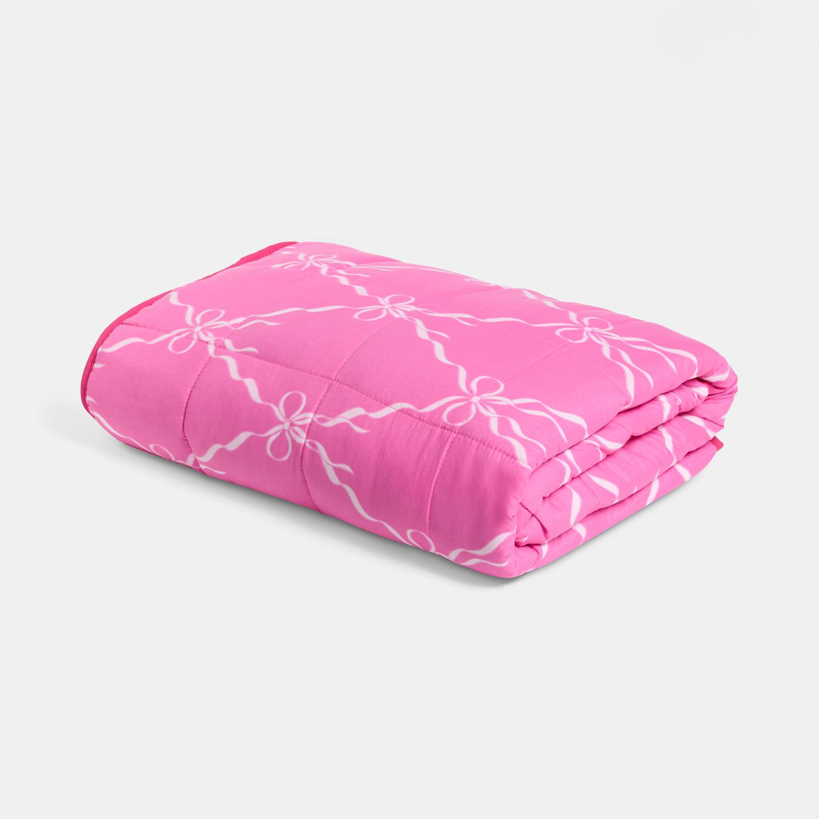 OHS Printed Weighted Blanket 8kg Quilted Throw Sensory Sleep Anxiety Therapy