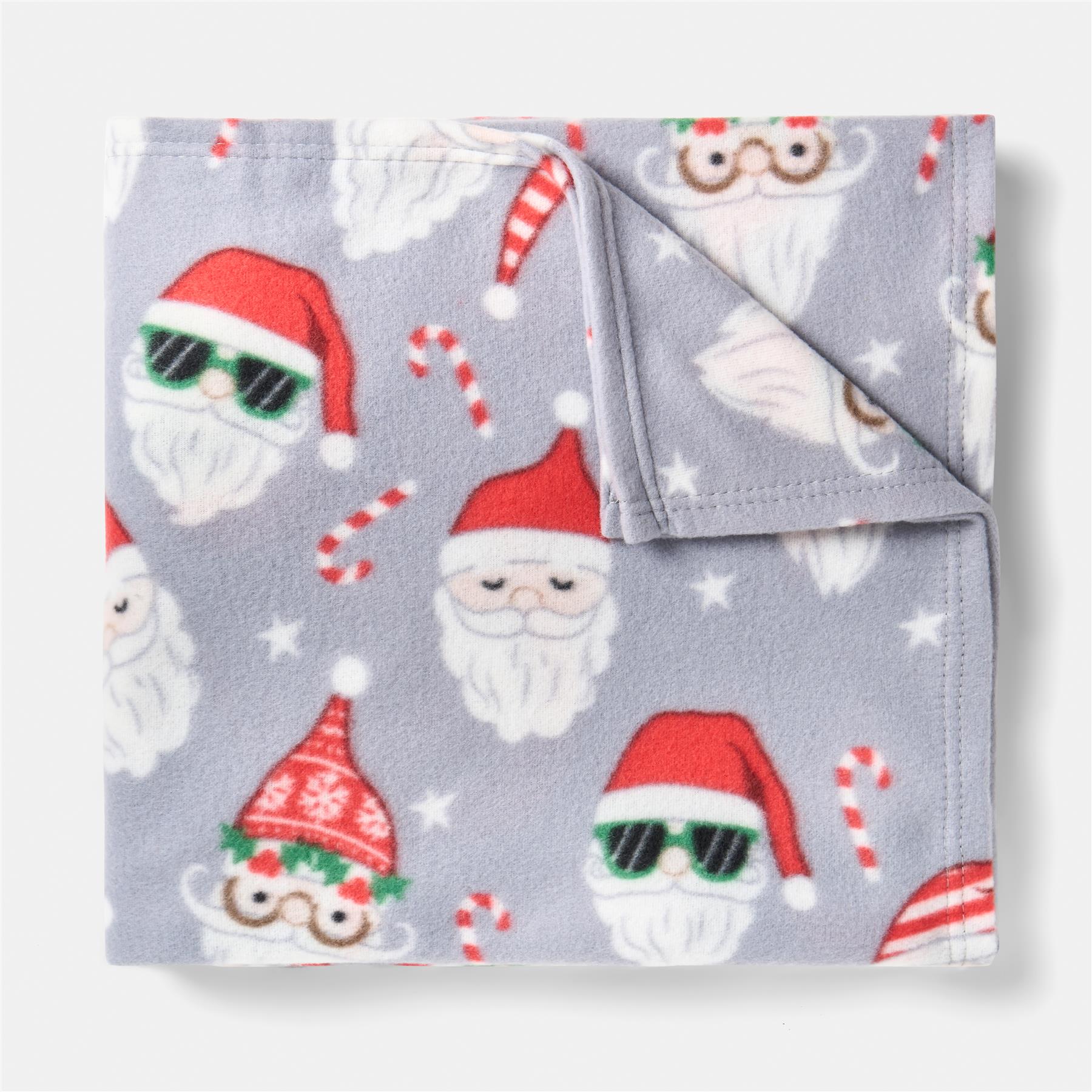 OHS Christmas Throw Soft Polar Fleece Novelty Xmas Blanket Thermal Bedspread